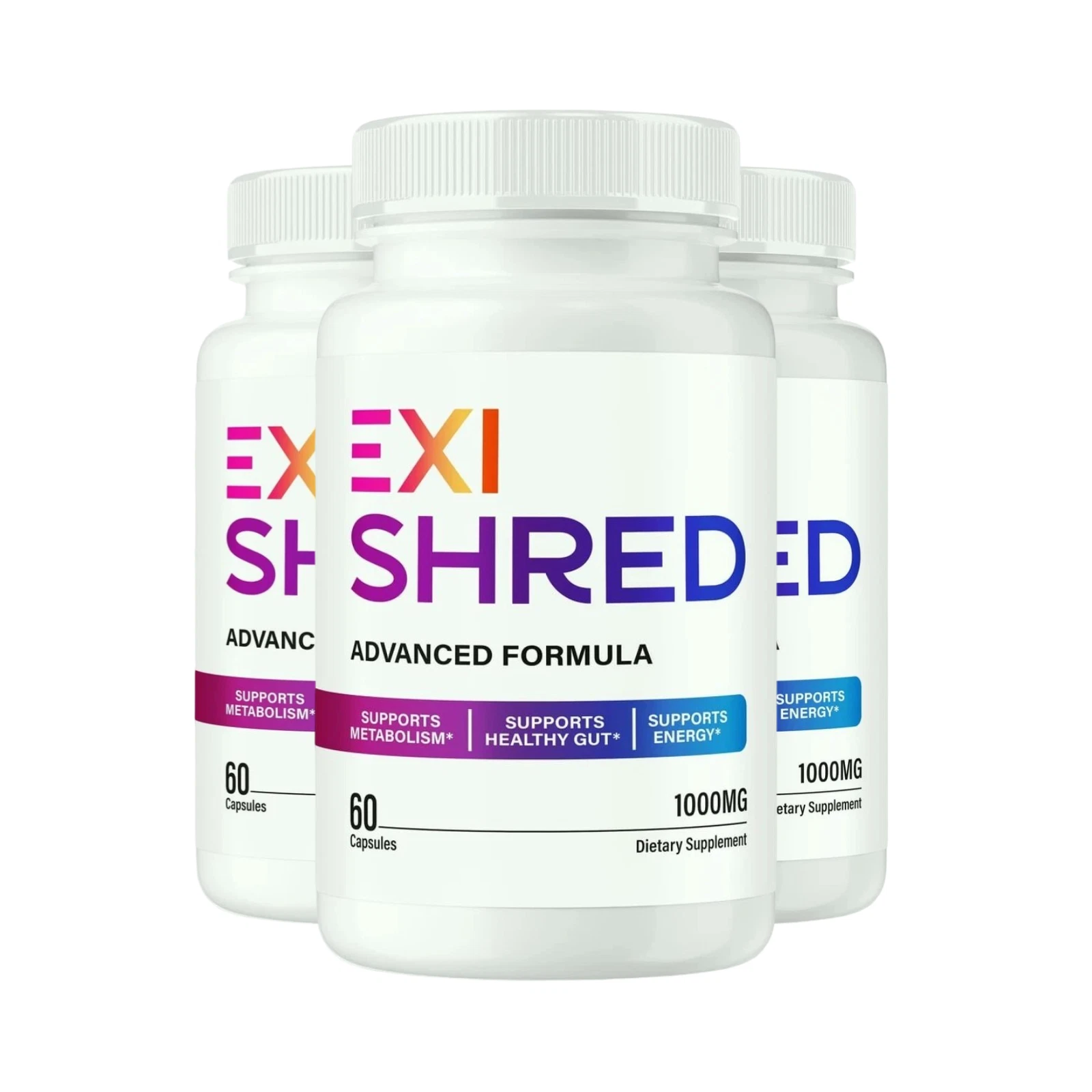 3-Pack Exishred Keto Capsules – Exi Shred Weight Loss Support - 180 Capsules