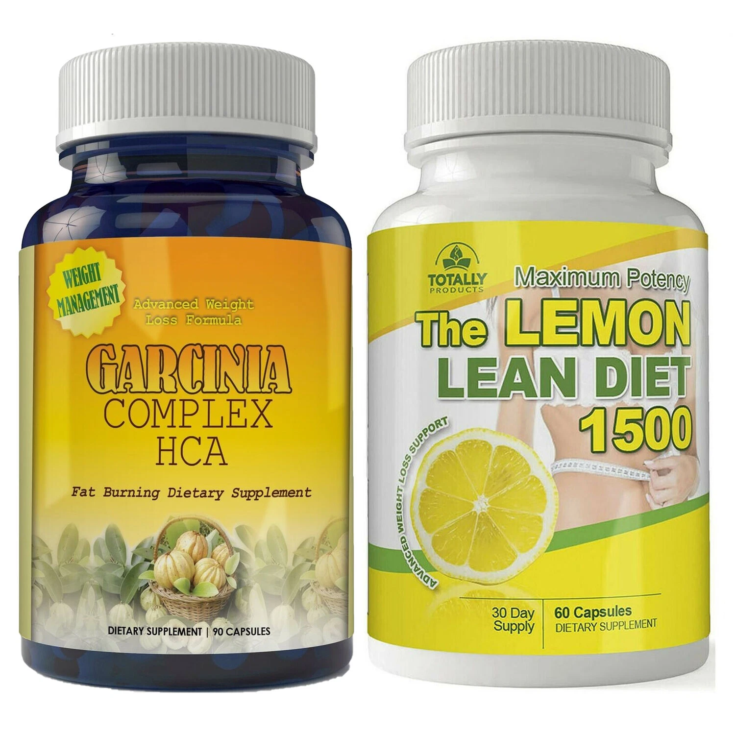 Garcinia Cambogia Weight Loss Supplement & Lemon Powder Fat Burner Diet Pills
