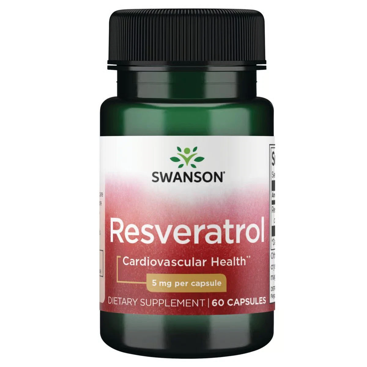 Swanson Resveratrol Polygonum Cuspidatum Extract 5 mg 60 Capsules