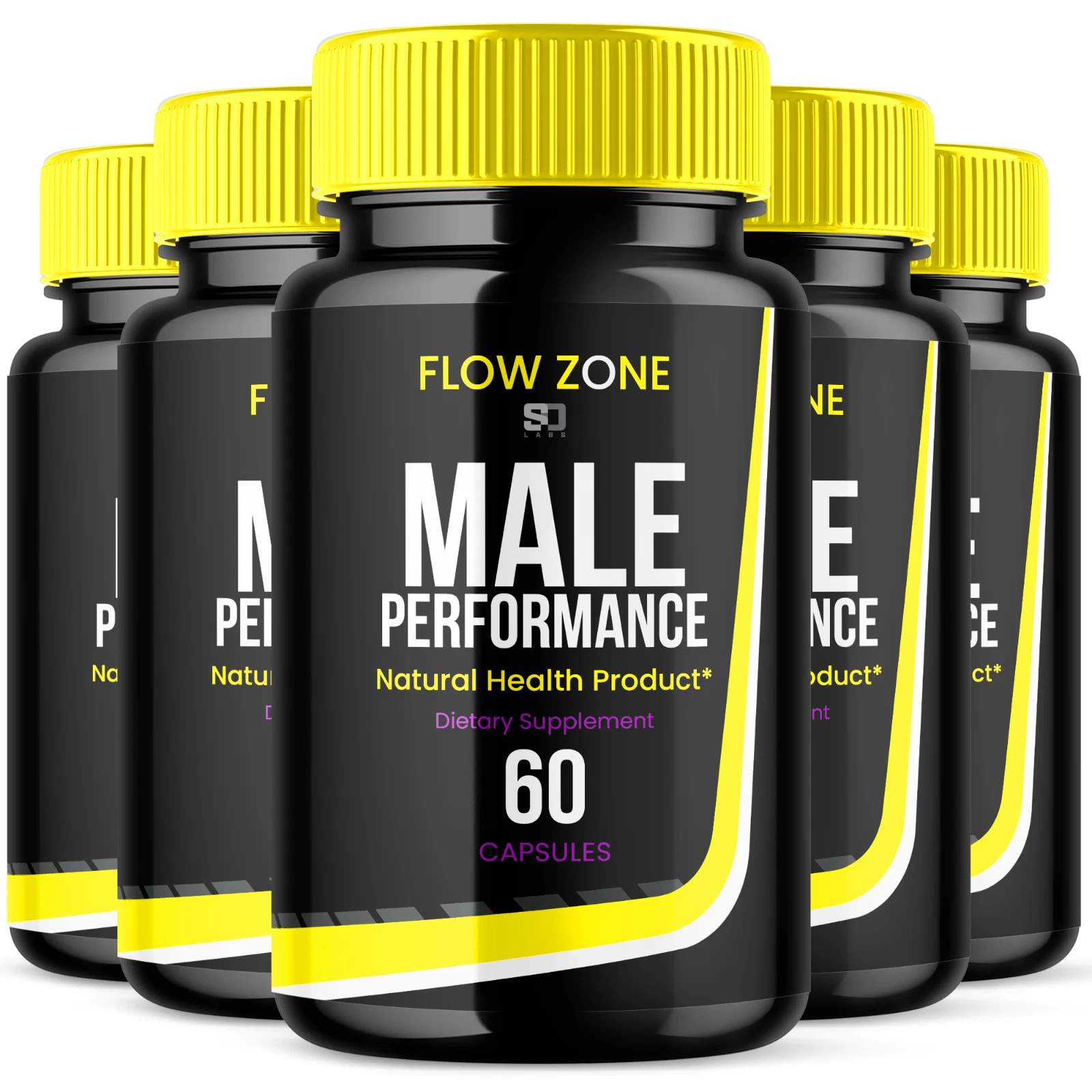 Flow Zone Male Pills - Boost Vitality and Support Stamina (5 Pack)