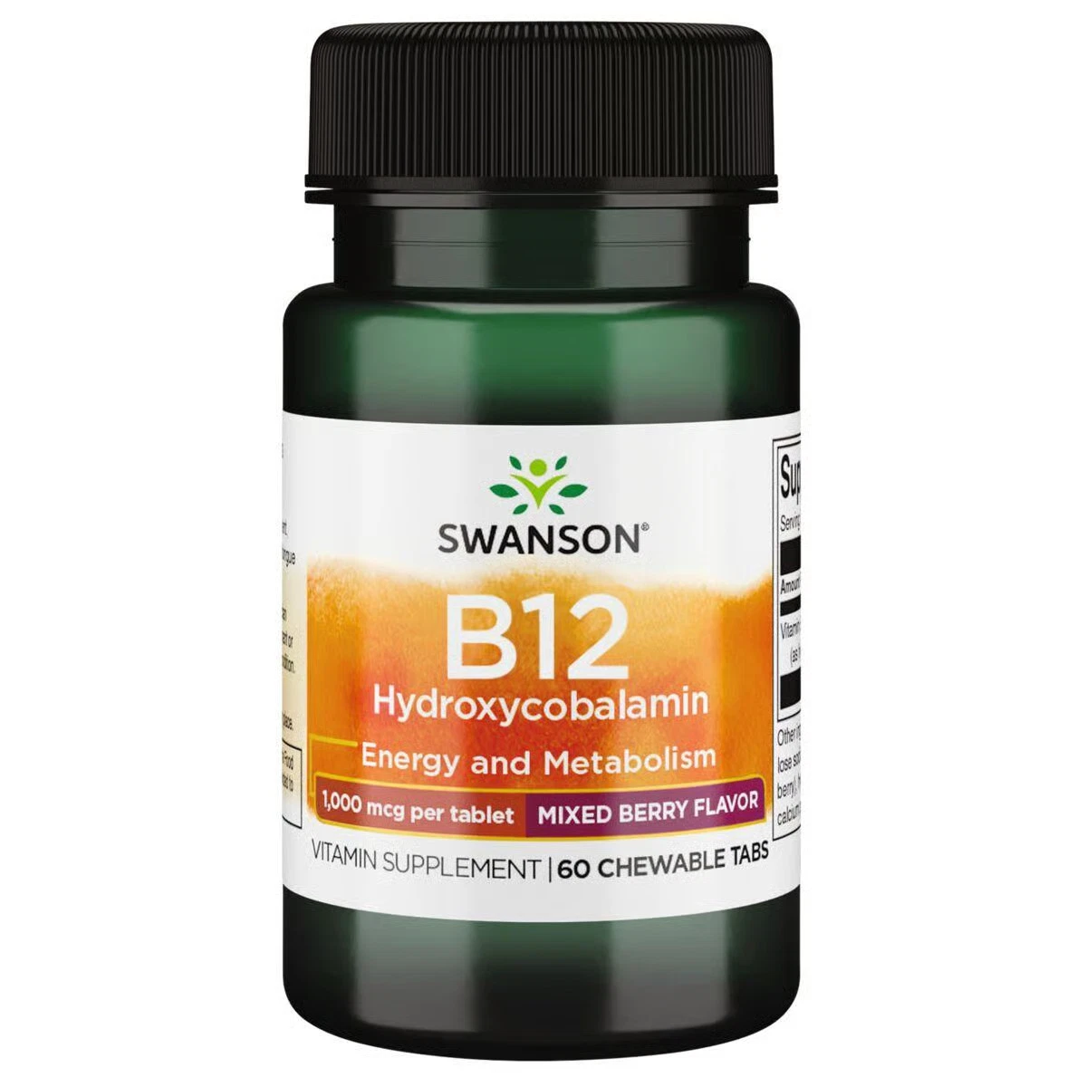 Swanson Supplemelts Vitamin B-12 1,000 Mcg 60 Chewable Tablets