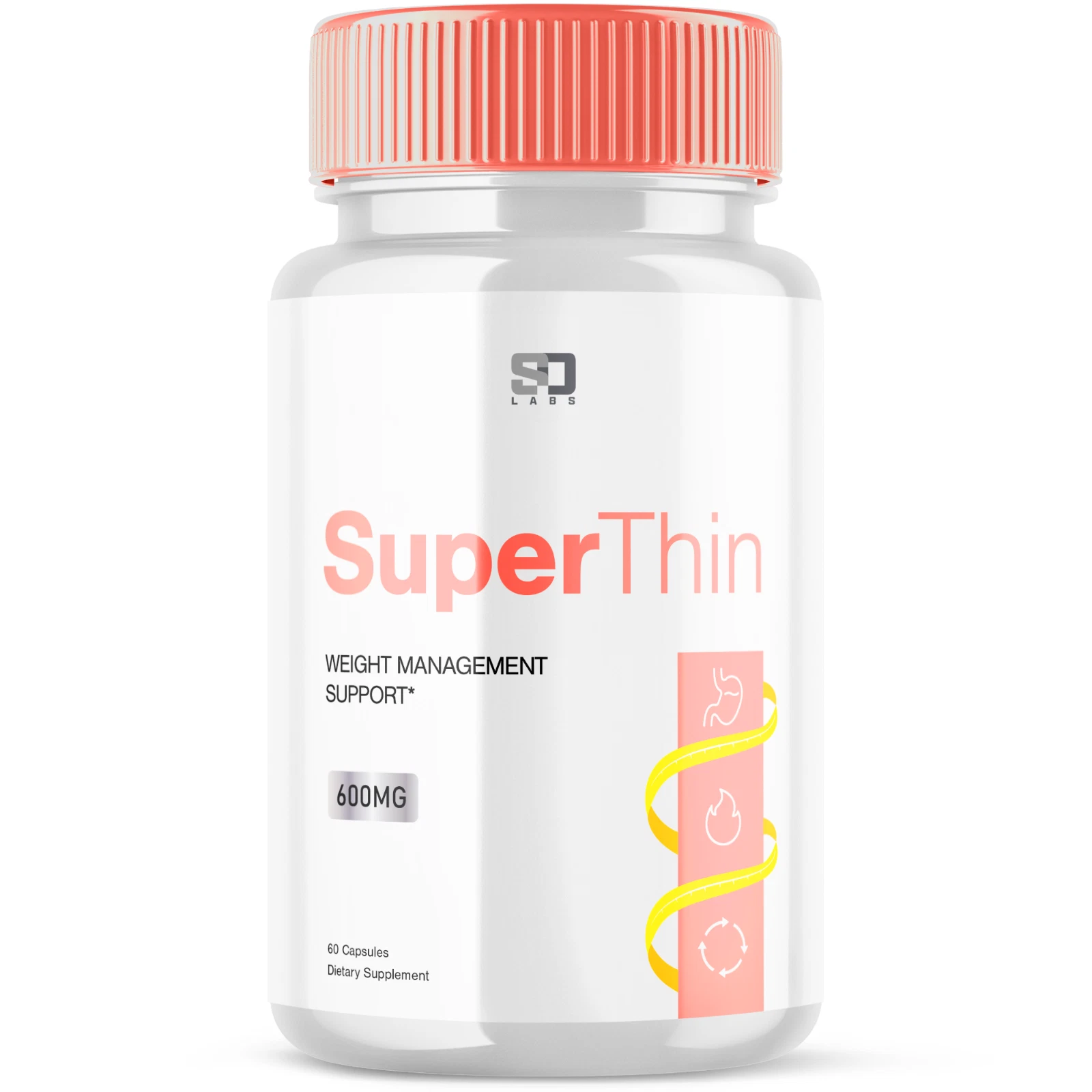 SuperThin - Advanced Weight Support Supplement Natural Formula 60 Capsules