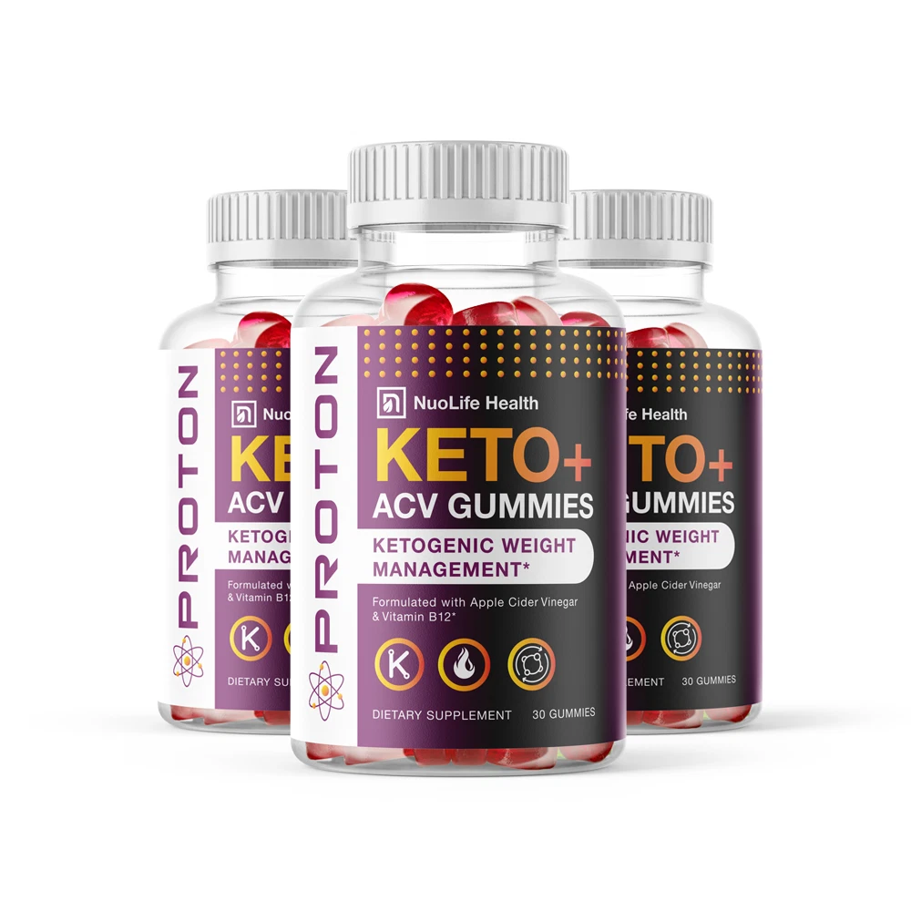 3 Pack Proton Keto and ACV Gummies for Aiding Weight Management and Fat Loss