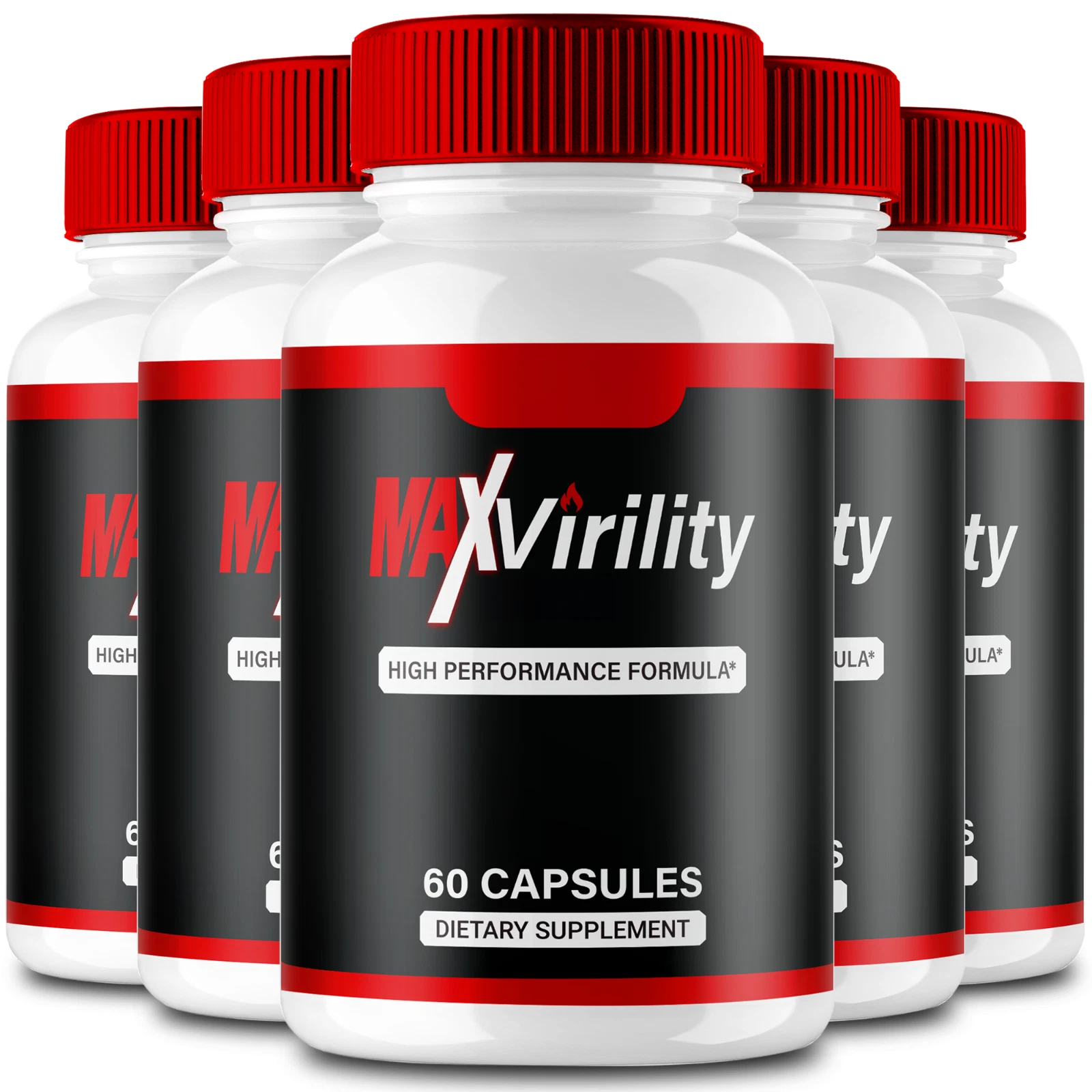 (5 Pack) MaxVirility Male Health Pills to Boost Stamina and Energy Levels