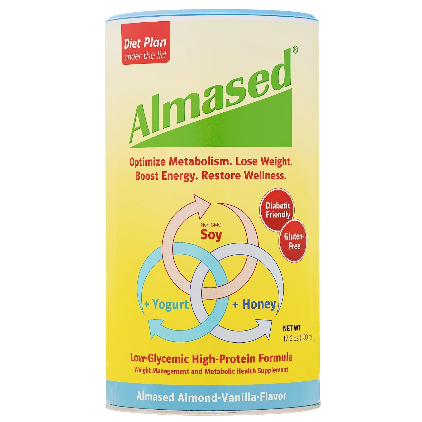 Almased Meal Replacement Protein Shake Pack of 3 Weight Loss Metabolism Booster