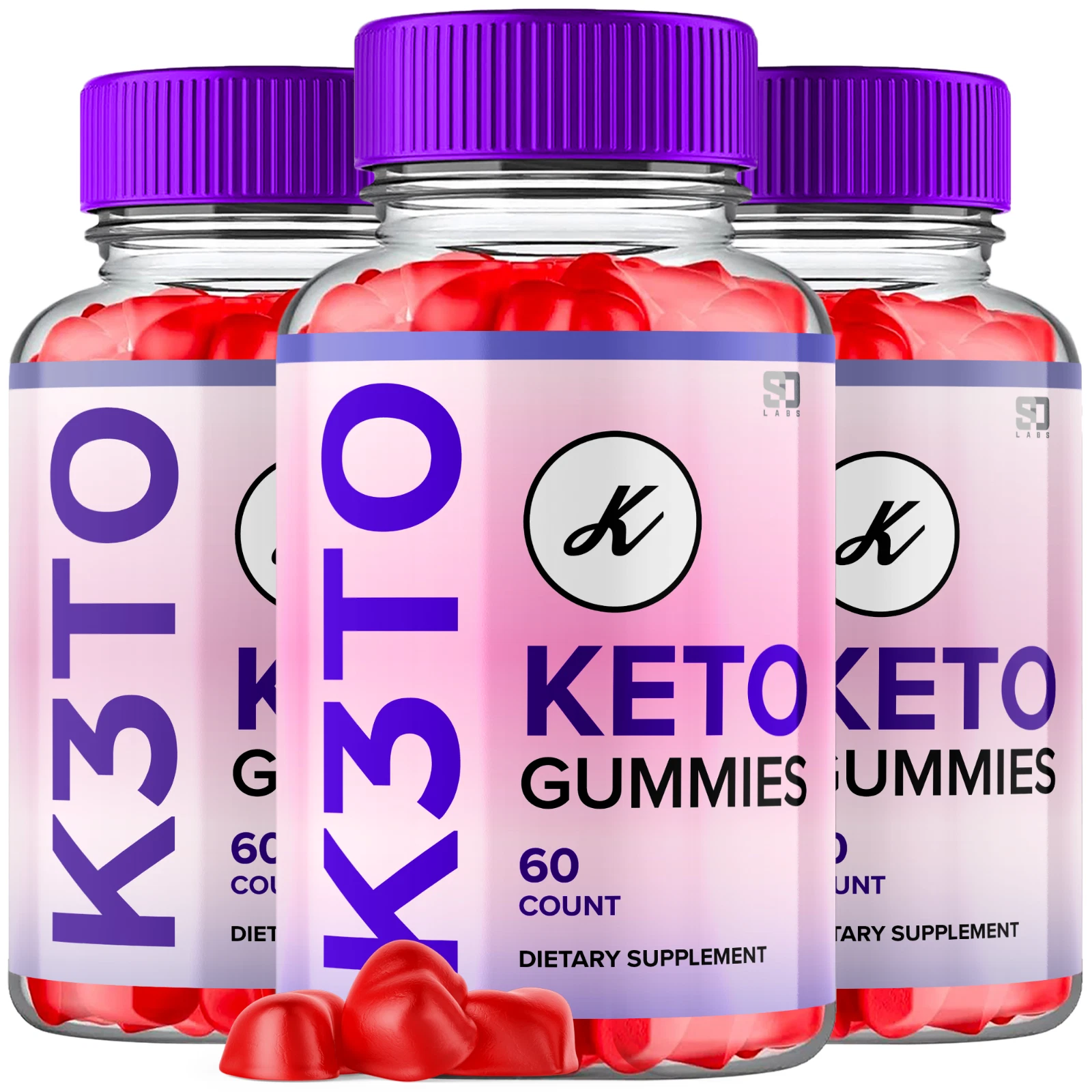 K3tO Gummies - Supports Weight Management and Enhance Daily Energy (3 Pack)