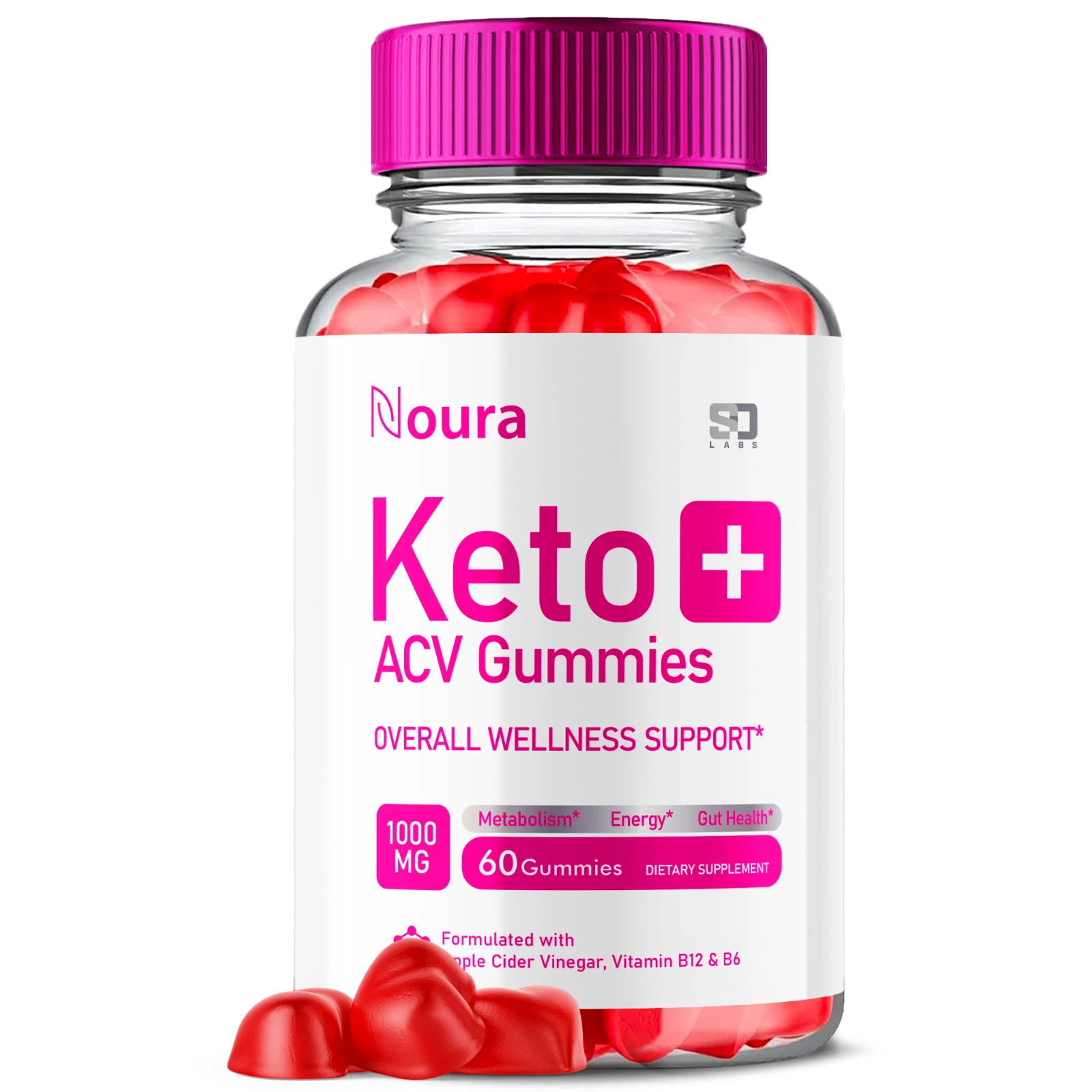 Noura Keto+ACV Gummies Support Overall Wellness, Metabolism & Energy 60 Gummies
