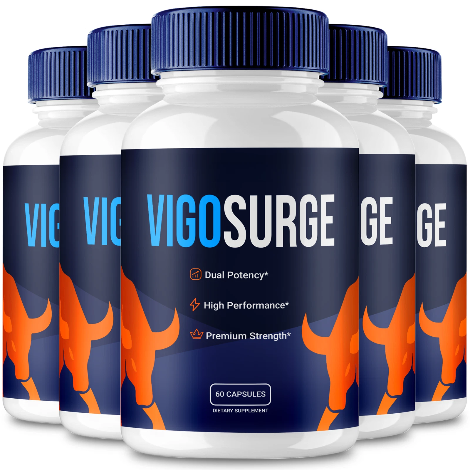 (5 Pack) VigoSurge Advanced Male Health Capsules to Improve Stamina & Endurance