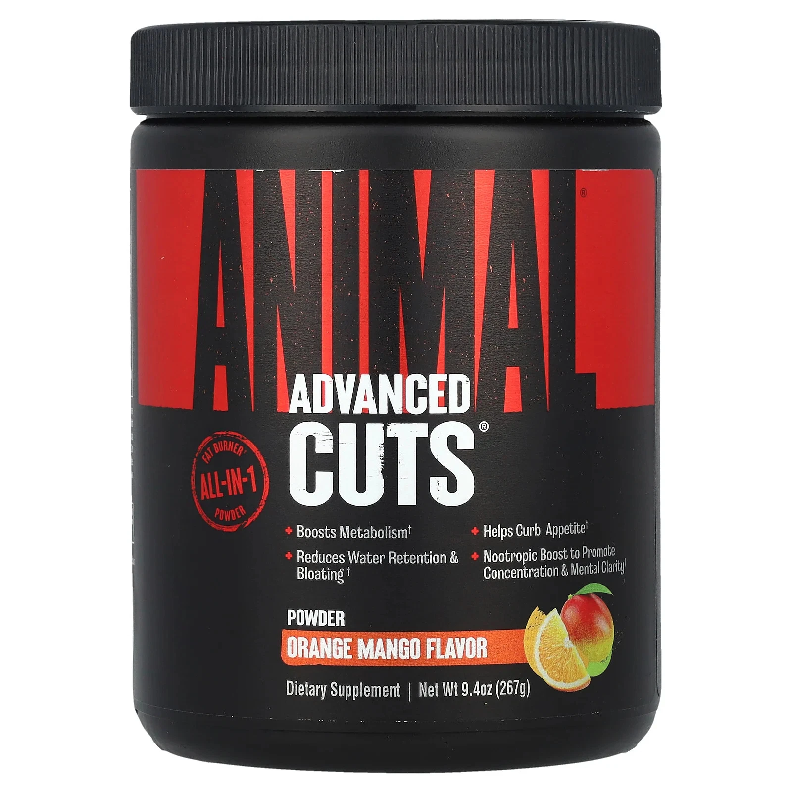 Advanced Cuts® Powder, Orange Mango, 9.4 oz (267 g)