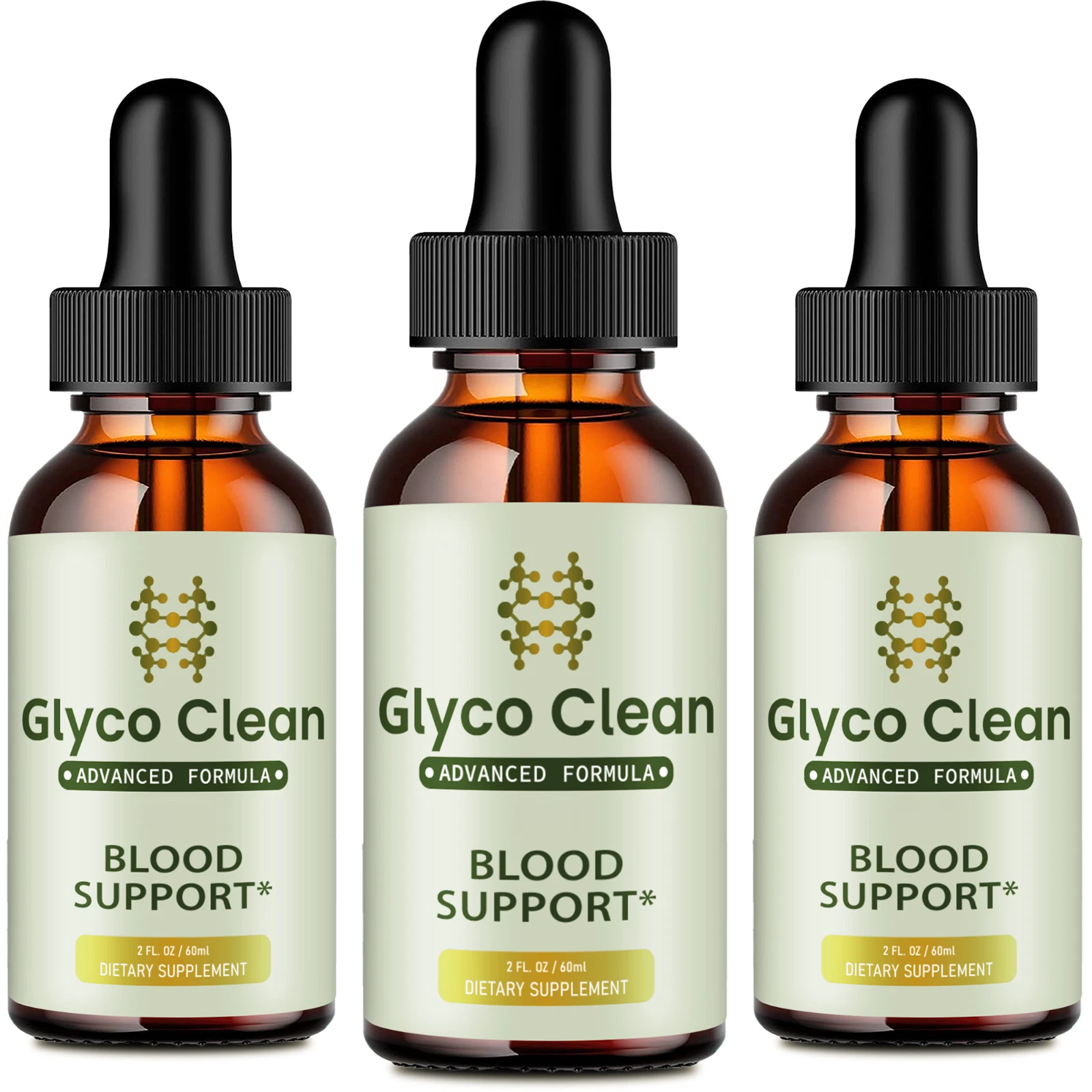 GlycoClean Blood Drops - Glyco Clean Drops for Healthy Blood Supplement (3 Pack)