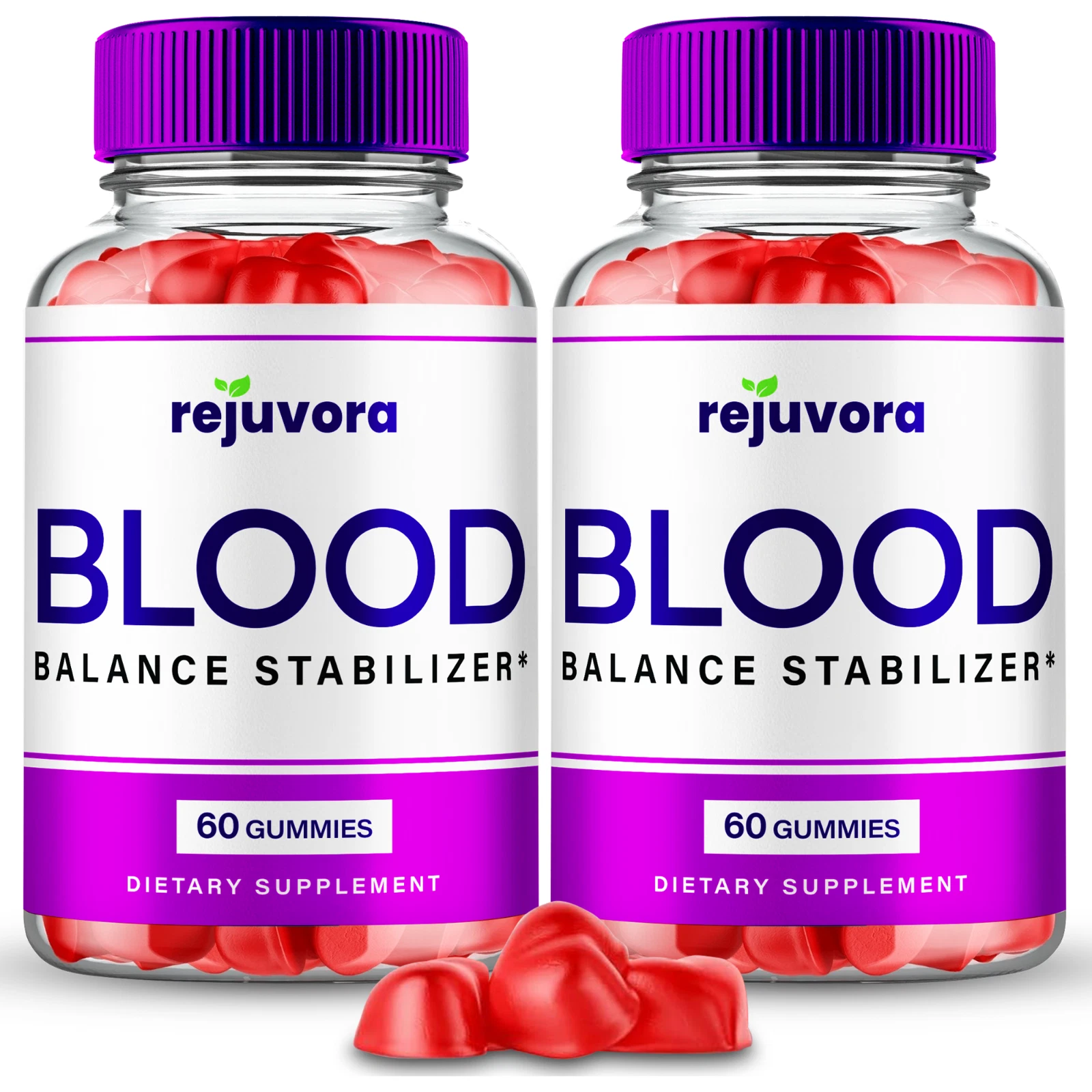 (2 Pack) Rejuvora Gummies, Advanced Blood Balance Support Supplement Gummy