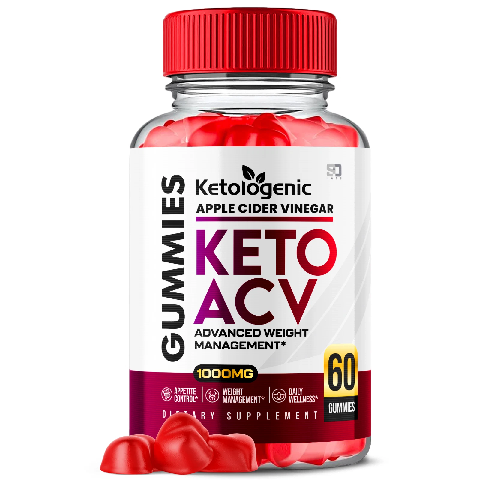 Ketologenic Keto ACV Gummies, Ketologenic ACV Gummies Weight Loss (60 Gummies)