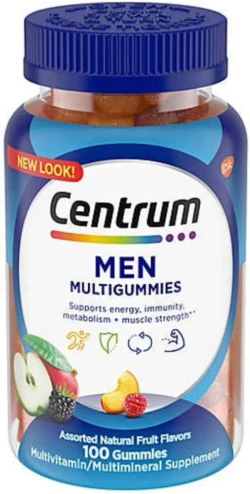 Centrum MEN Multigummies 100 count Fruit Flavor ****