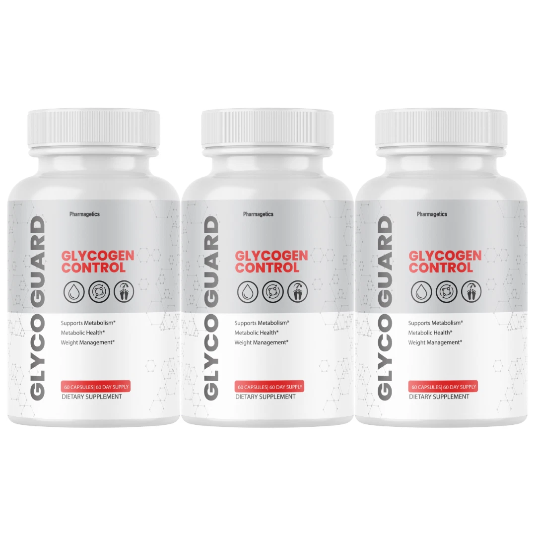 Glyco Guard Blood Sugar Support & Glycogen Control Supplement - 3 Bottles
