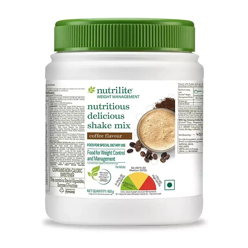 Nutrilite Weight Management Nutritious Delicious Shake Mix Coffe Flavor 450gm