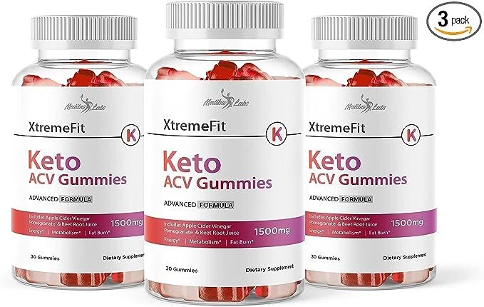 Xtreme Fit Keto ACV Gummies Weight Loss - 1500mg (90-Day Supply)