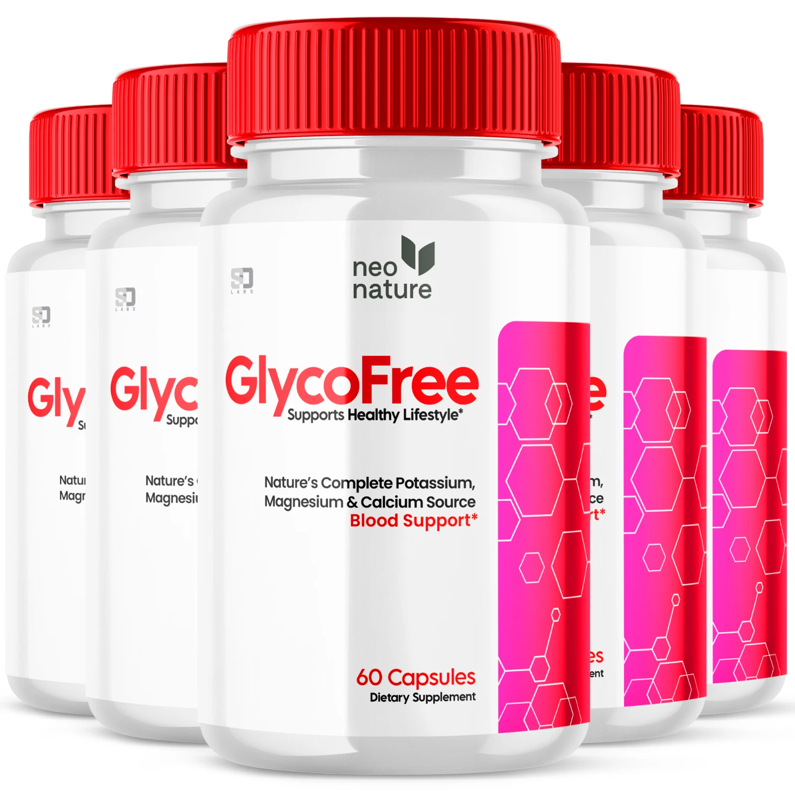 Glycofree Glycogen Blood Vessel Cleaner - Promotes Healthy Vessels (5 Pack)