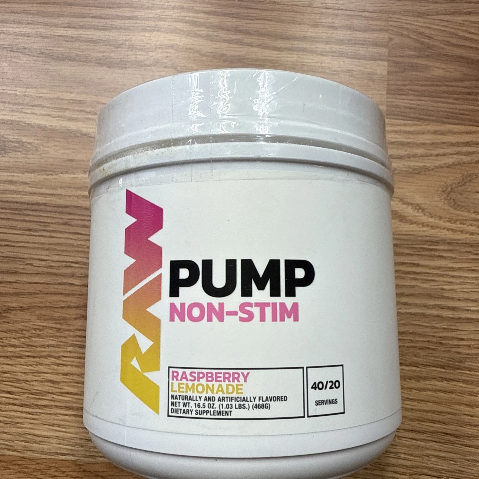 Raw Pump Non Stim Raspberry Lemonade by Raw Nutrition 1.03 Lbs