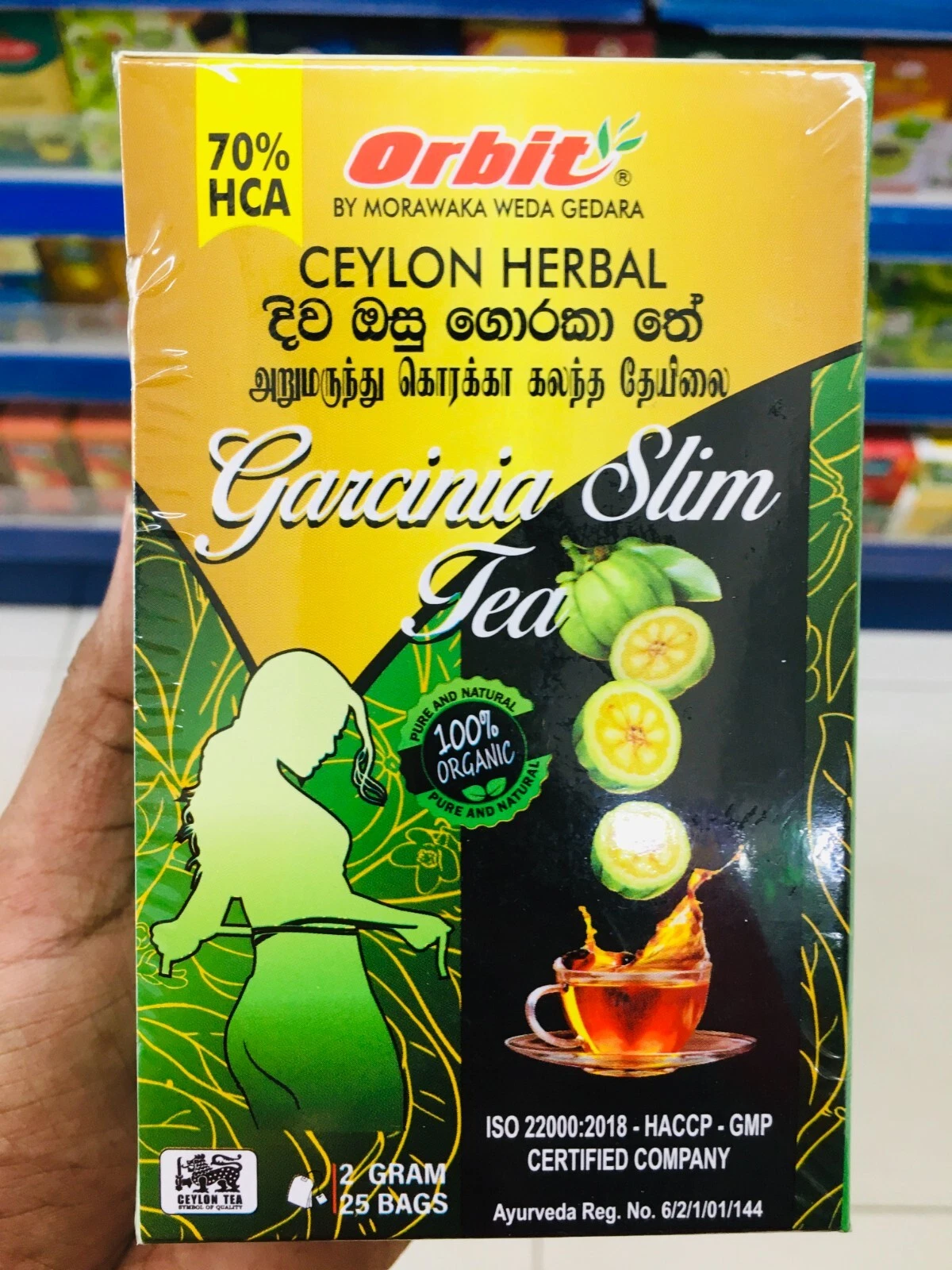 Garcinia Slim Cambogia HCA Weight Loss Fat Burner Diet TEA 25Bags 100% Organic