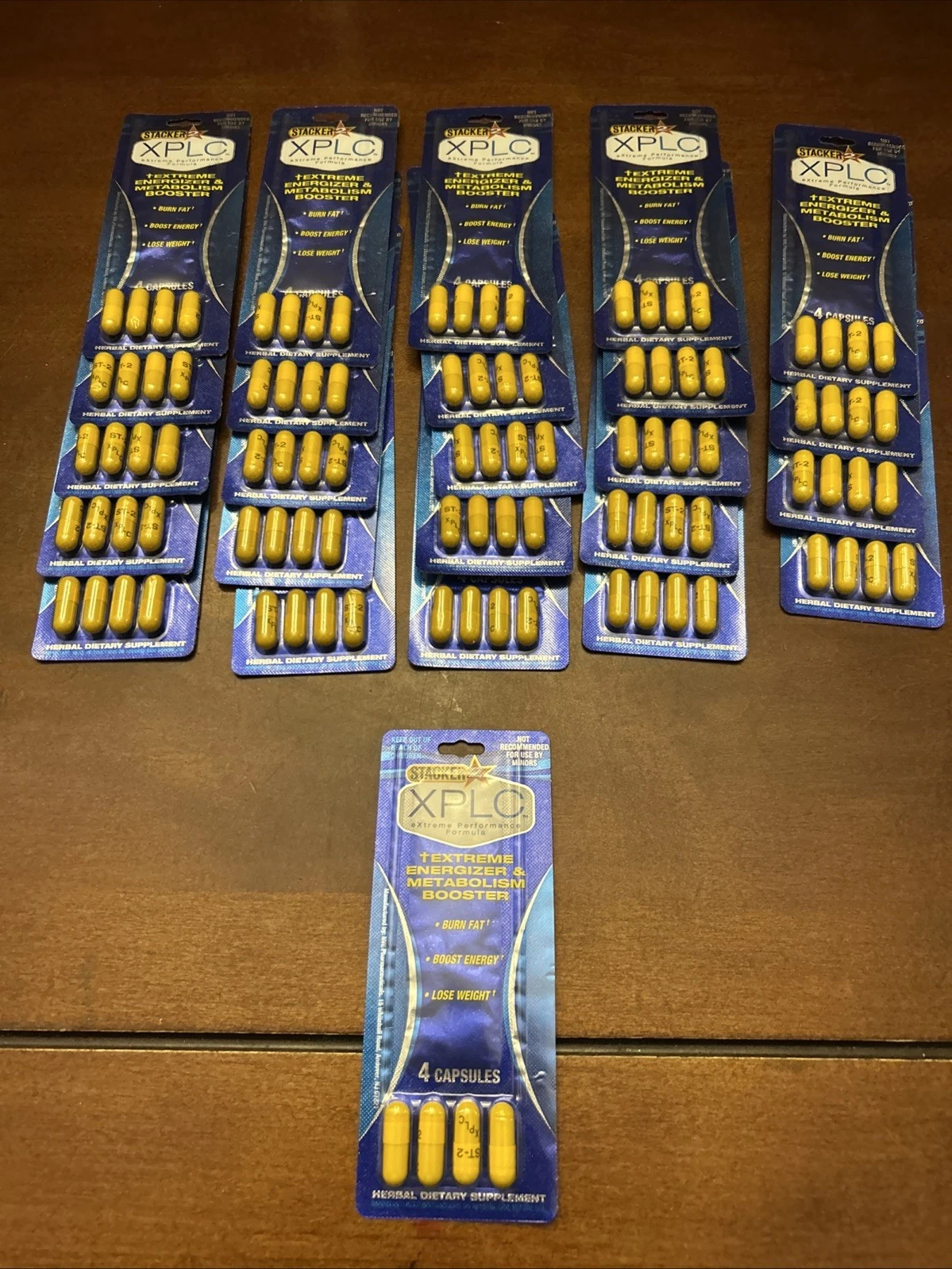 Stacker XPLC Fat Burner 2 Weight Loss & Energy Boost Capsules 25-4 Packs =100