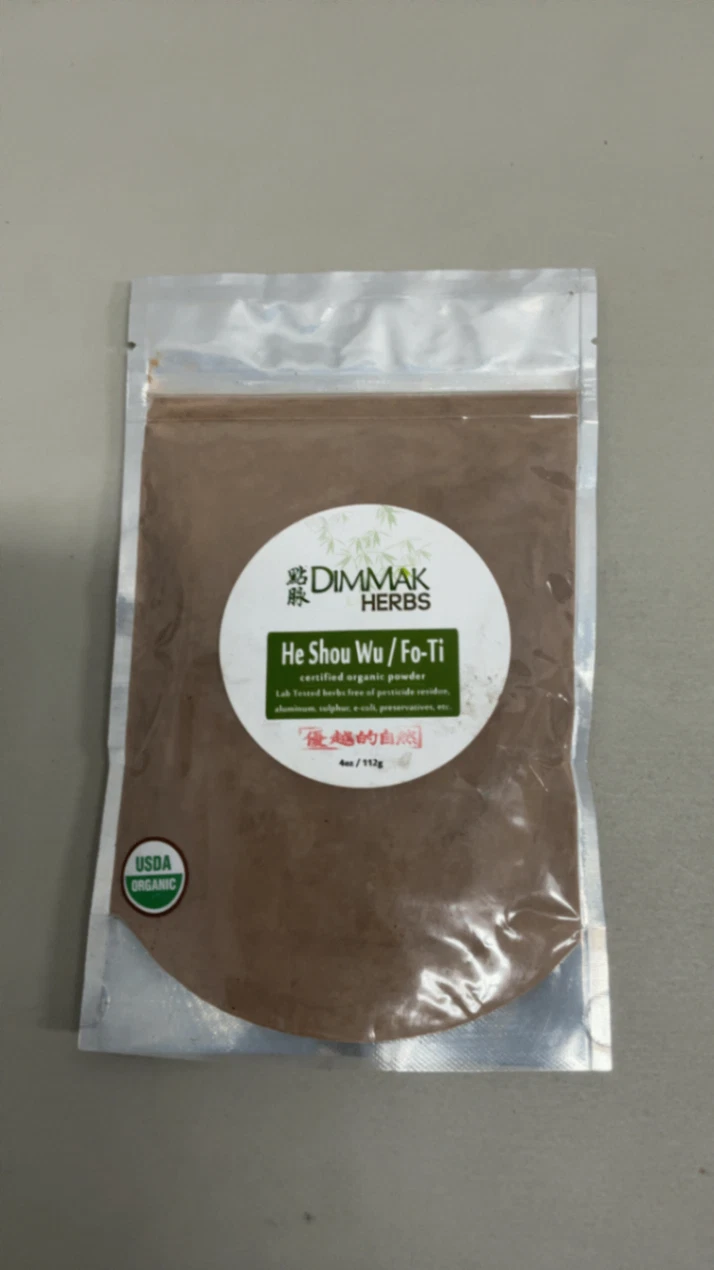 Dimmak Herbs Organic Fo Ti Root Raw Chinese Herb Powder