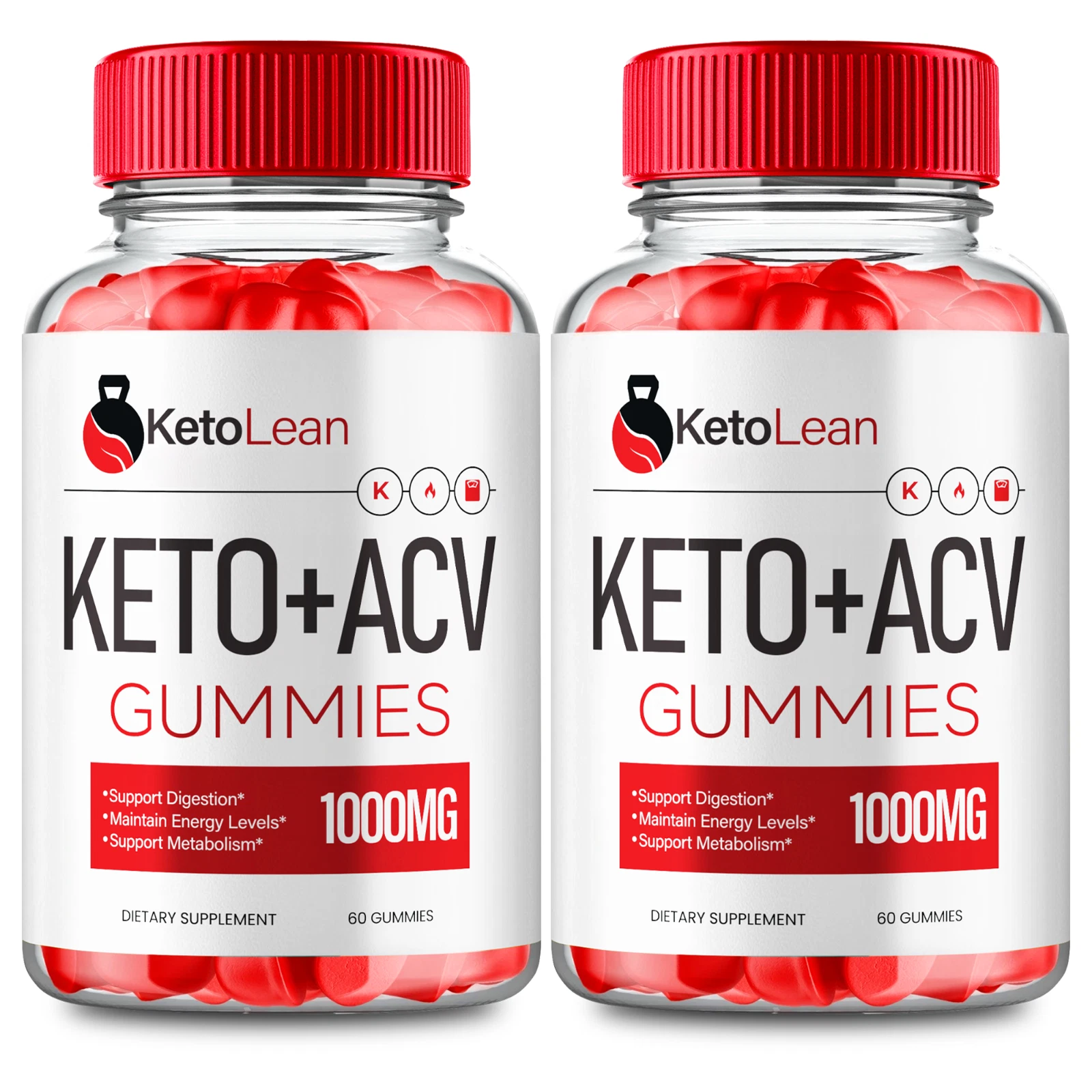 (2 Pack) Keto Lean ACV Gummies, KetoLean Weight Management Support Gummies