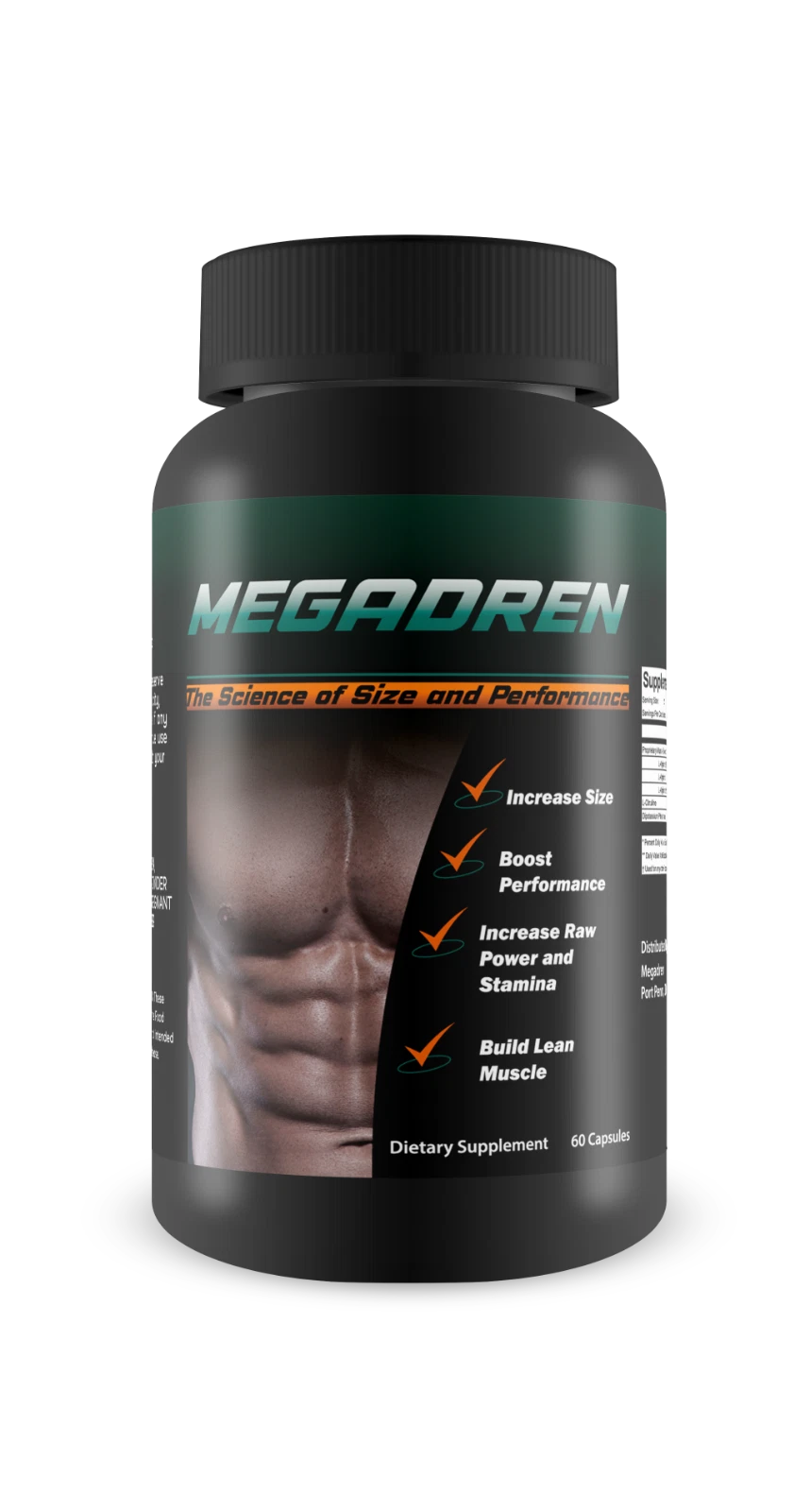 Megadren - Increase Power and Build Lean Muscle Dietary Supplement - 60 capsules