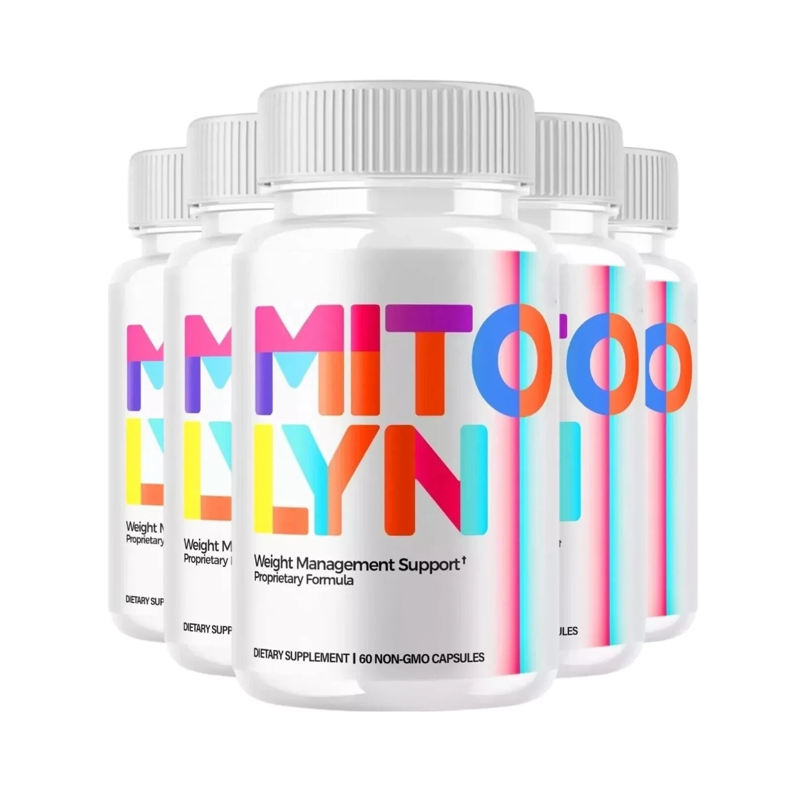 5-Pack Mitolyn Capsules, Advanced Weight Loss Support Supplement - 300 Capsules