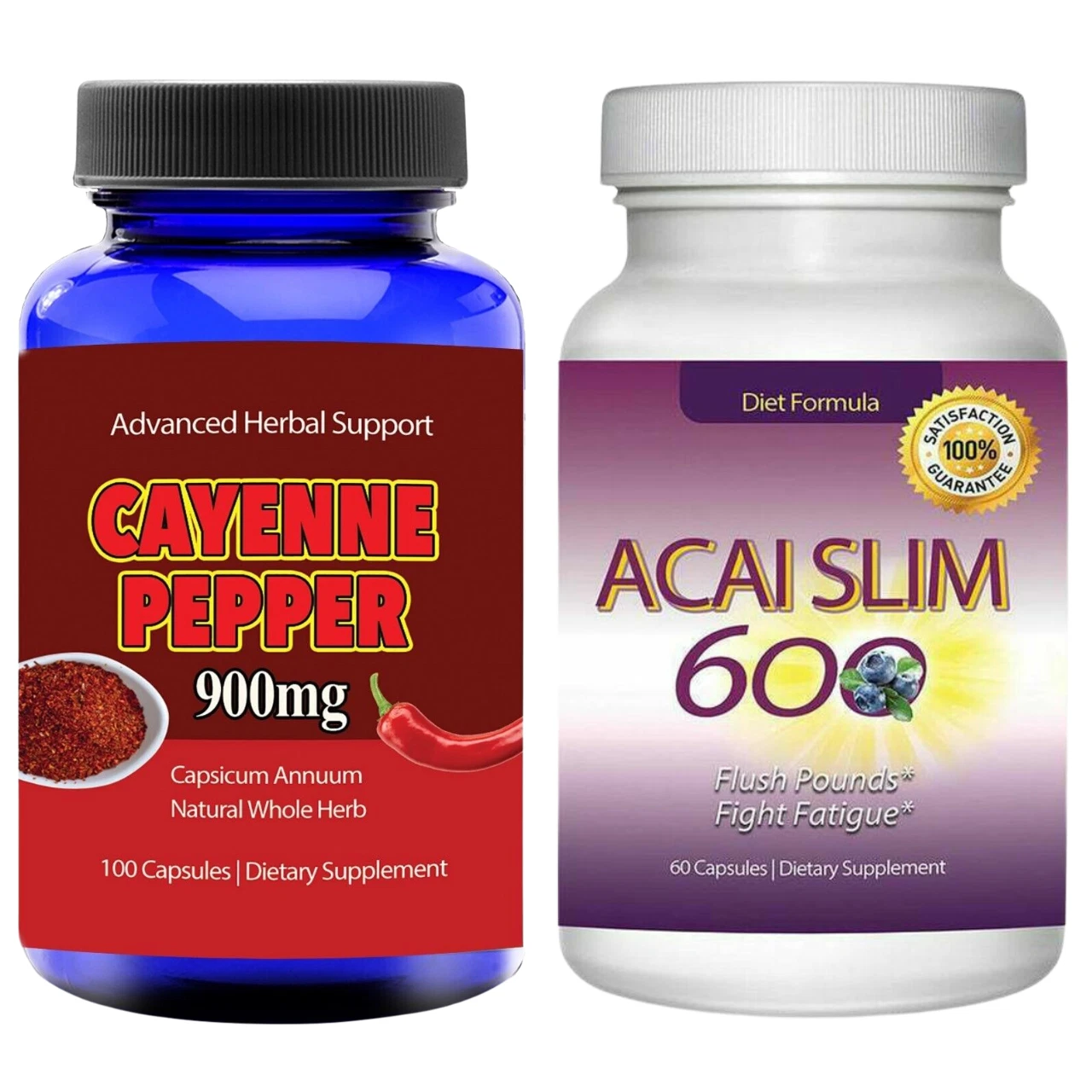 Cayenne Pepper Metabolism Boost Supplements Acai Berry Fat Burn Weight Loss Pill
