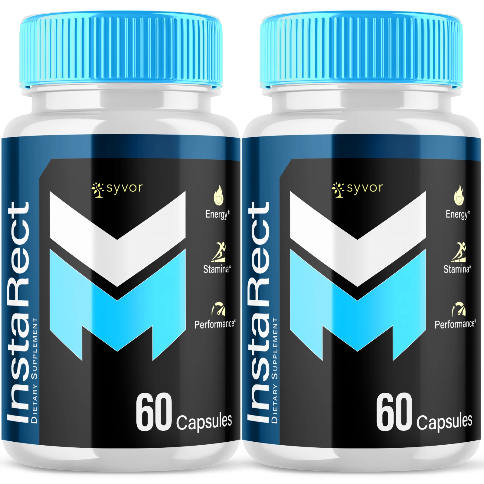 InstaRect Male Support Vitamin Maximum Strength Supplement for Men 120 Capsules