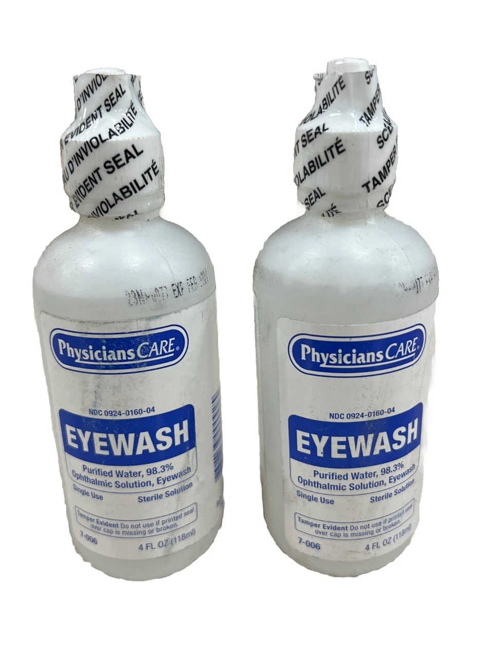 Physicians Care Eye Flush Bottle, 4 Oz Each, (2 PACK) EXP: 02/2027