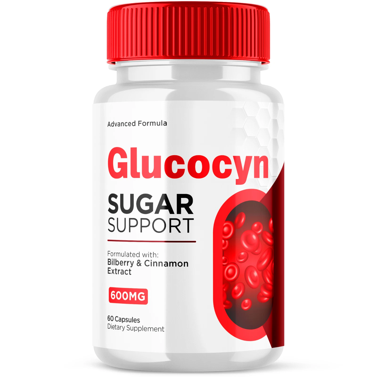 Glucocyn Advanced Formula Sugar Support Natural Glycogen Supplement 60 Capsules