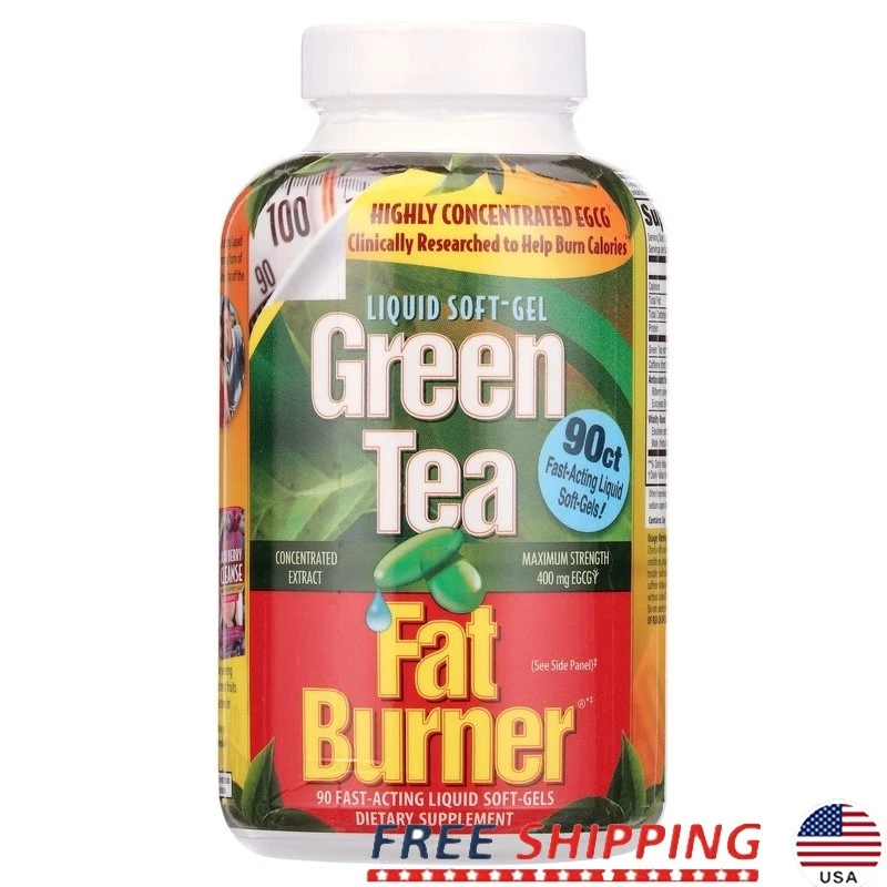 Green Tea Weight Loss Supplement 90 Capsules Boost Energy Metabolism Fat Burn US