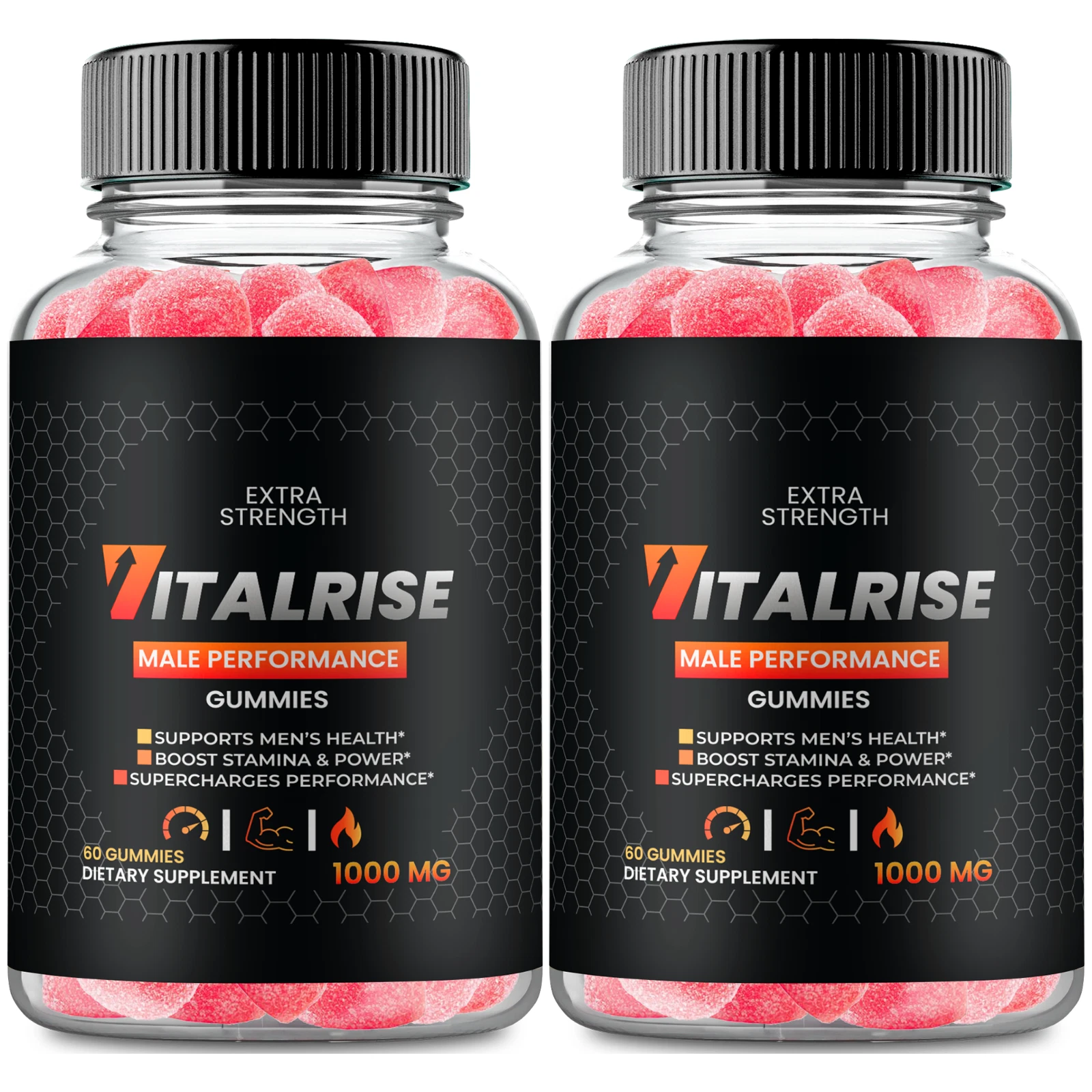 (2 Pack) Vita Rise Male Gummies, VitaRise Supports Peak Performance & Vitality