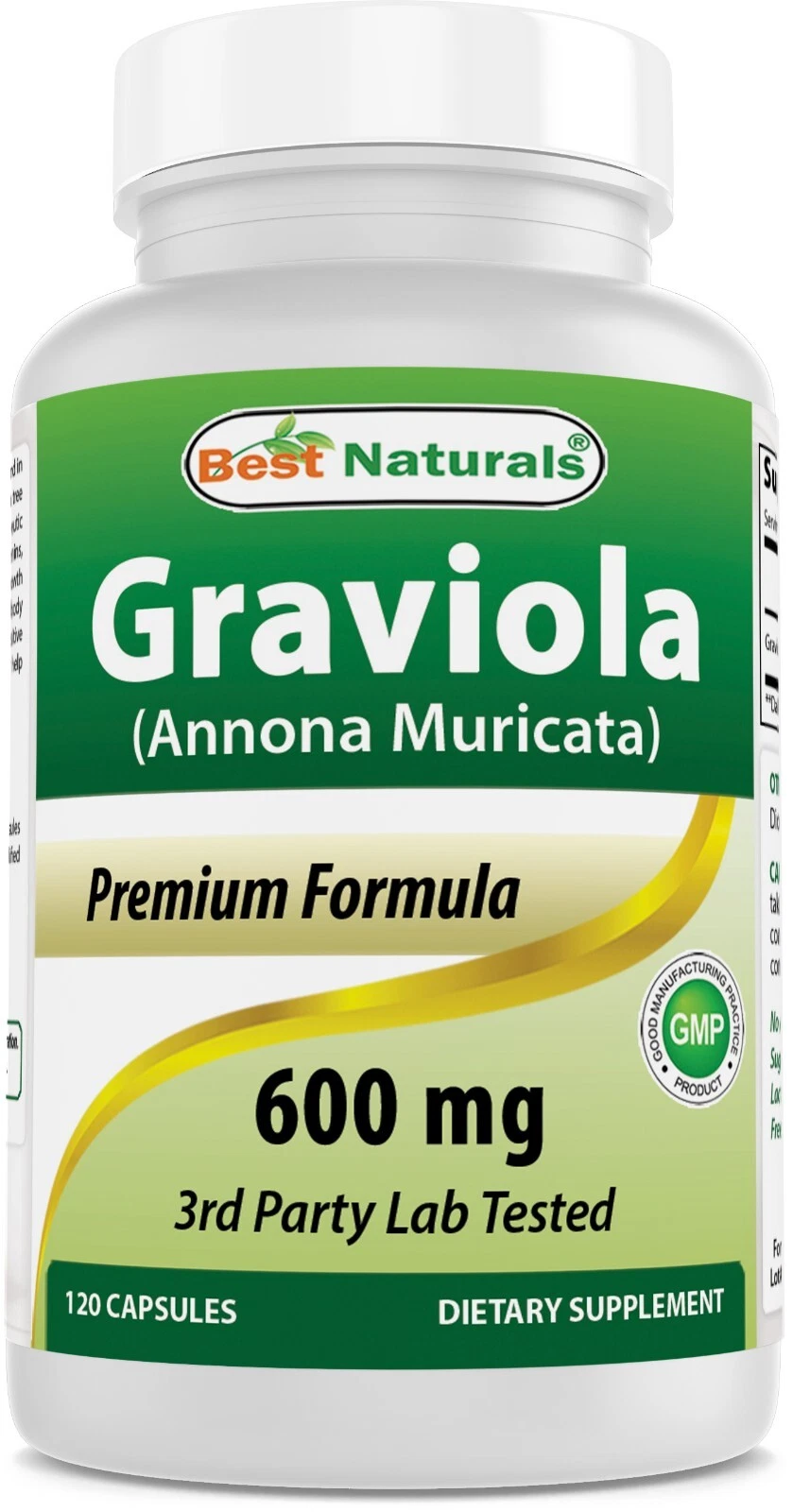 Best Naturals Graviola Capsules Annona Muricata, 600 mg, 120 Count