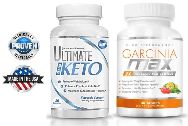 Ultimate Keto BHB + Garcinia Max 3X Action Combo! Burn Fat | Dietary Supplement
