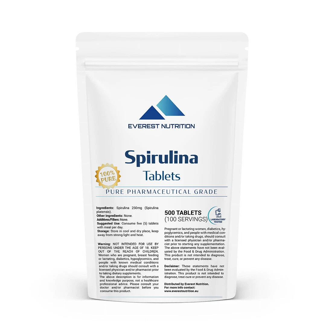 Spirulina Organic Tab – Vegan Algae Superfood for Energy, Detox & Immune Support
