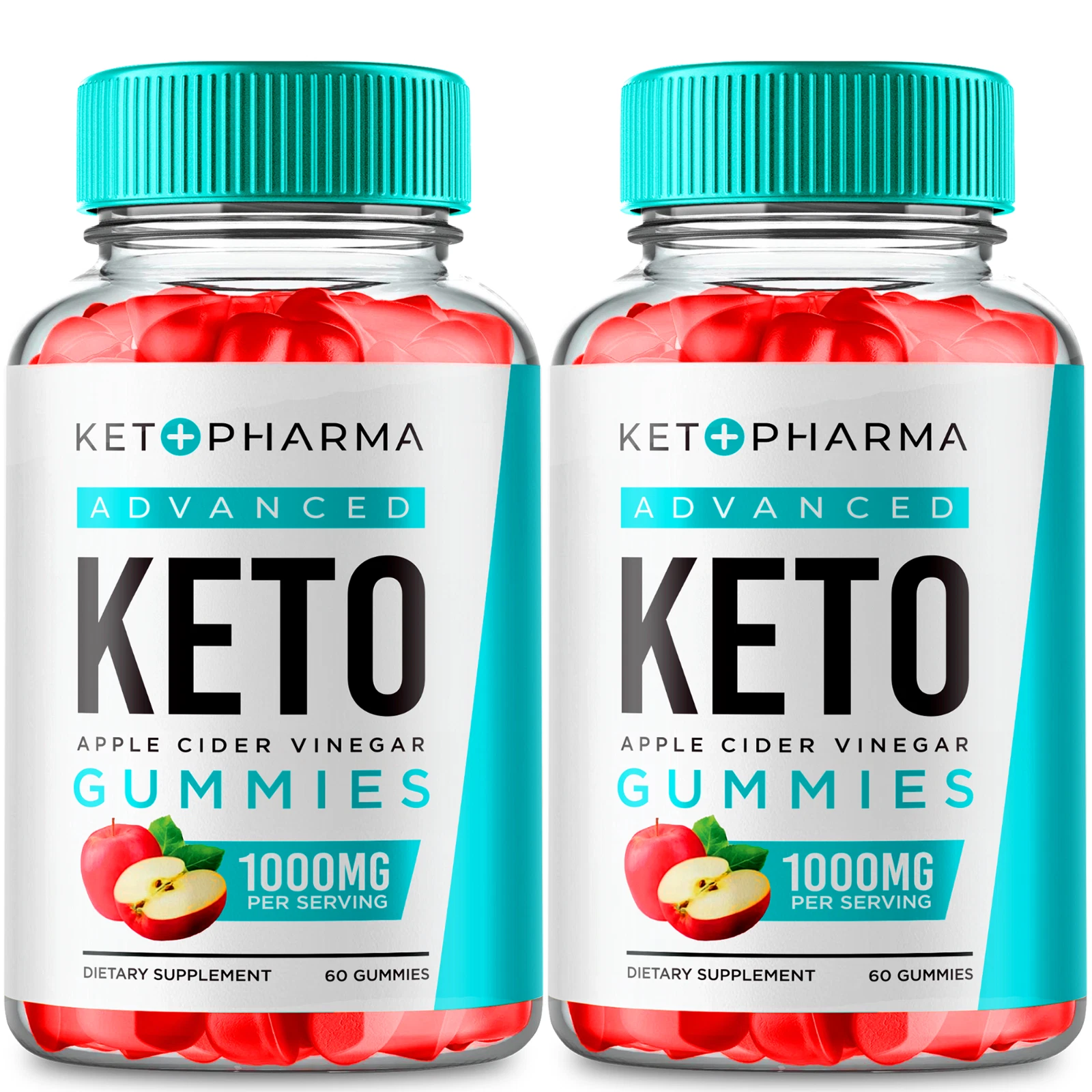(2 Pack) Ketopharma ACV Gummies, Keto Pharma Weight Loss Gummy (120 Gummies)