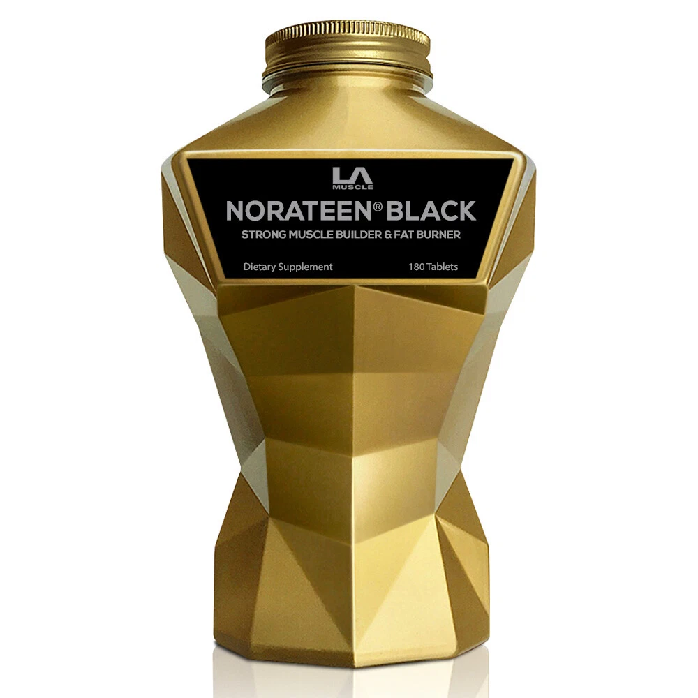 LA MUSCLE Norateen® Black - World First Muscle Builder AND Fat Burner in One