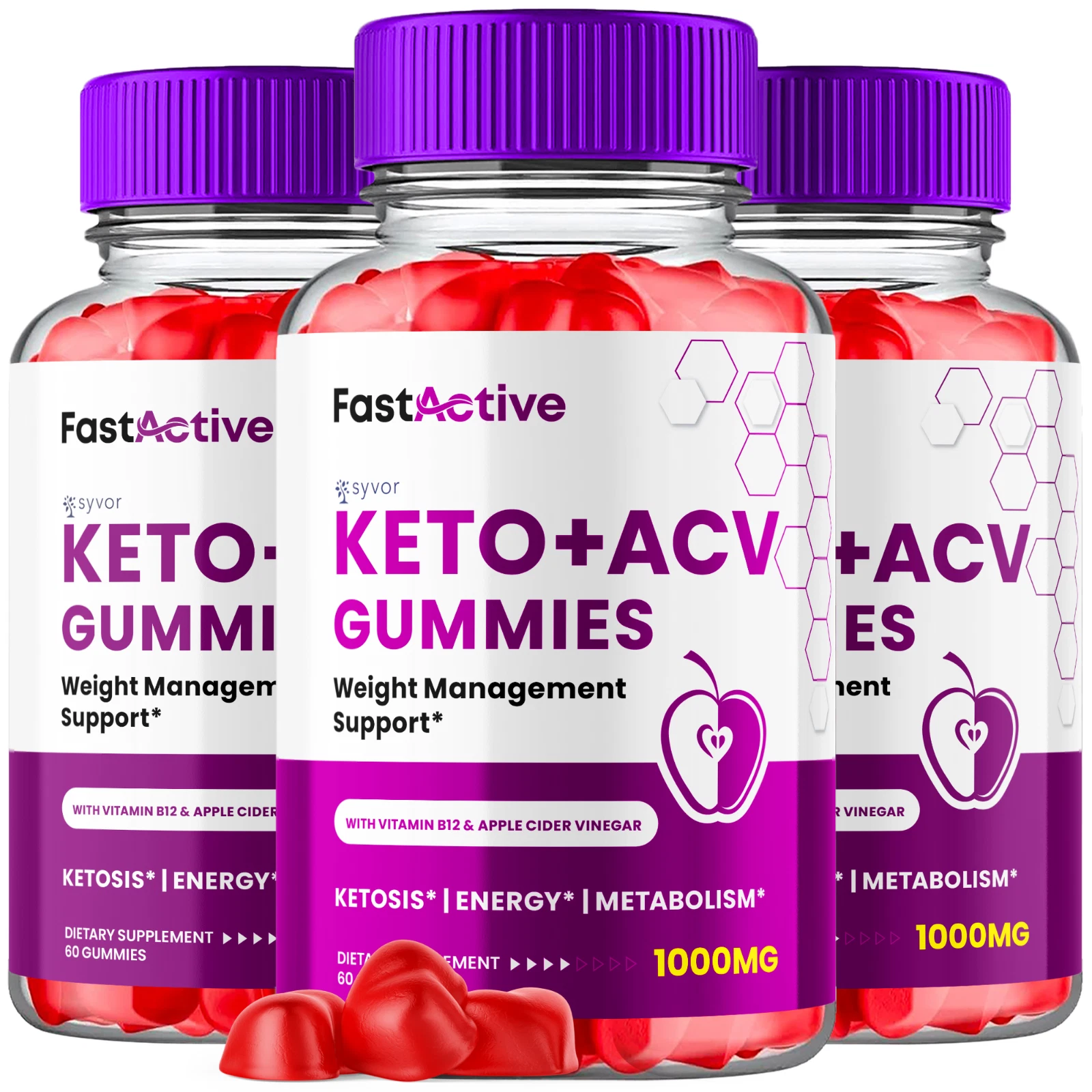 Fast Active Keto ACV Gummies Fast Active Maximum Strength Formula 180 Gummies