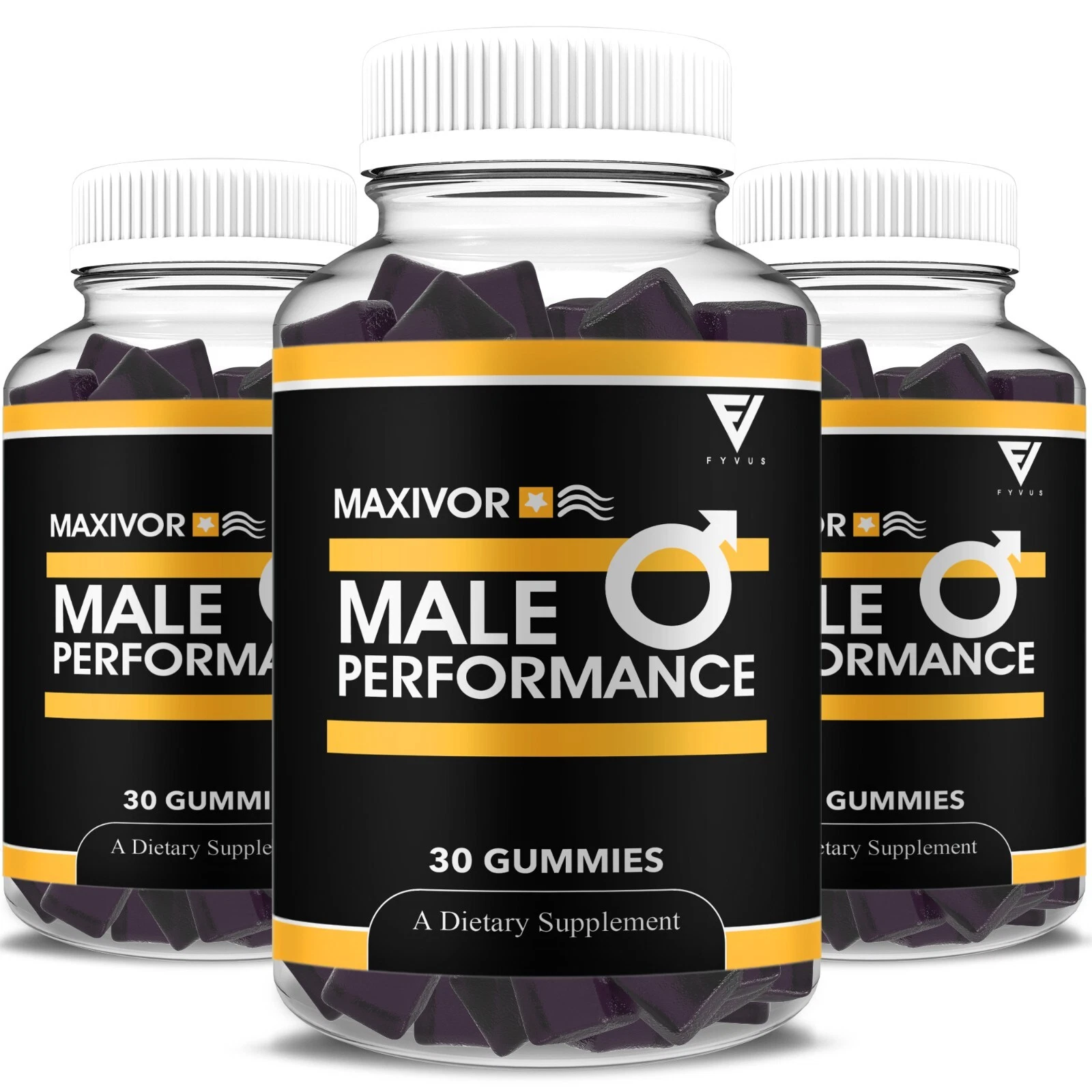 (3 Pack) Maxivor Gummies, Maxvor Performance Gummy Supplement (3 Month Supply)