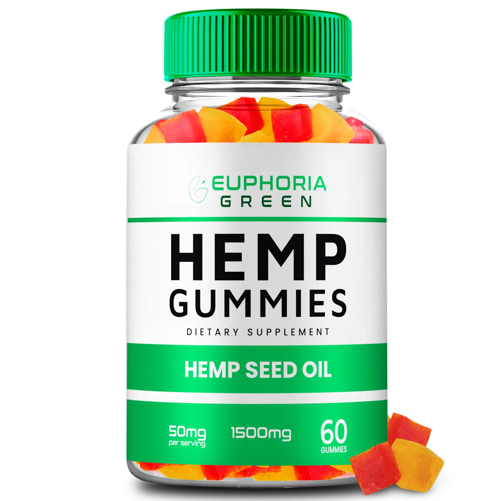 Euphoria Gummies Extra Strength Health & Wellness Support (60 Gummies)