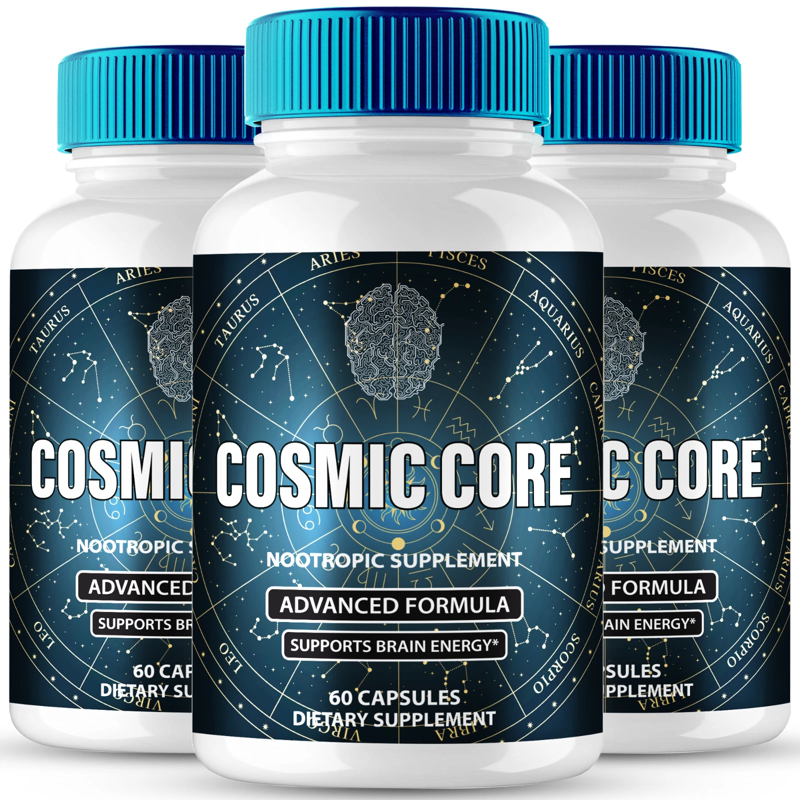 (3 pack) Cosmic Core Capsules, Advanced CosmicCore Brain Health Support Formula