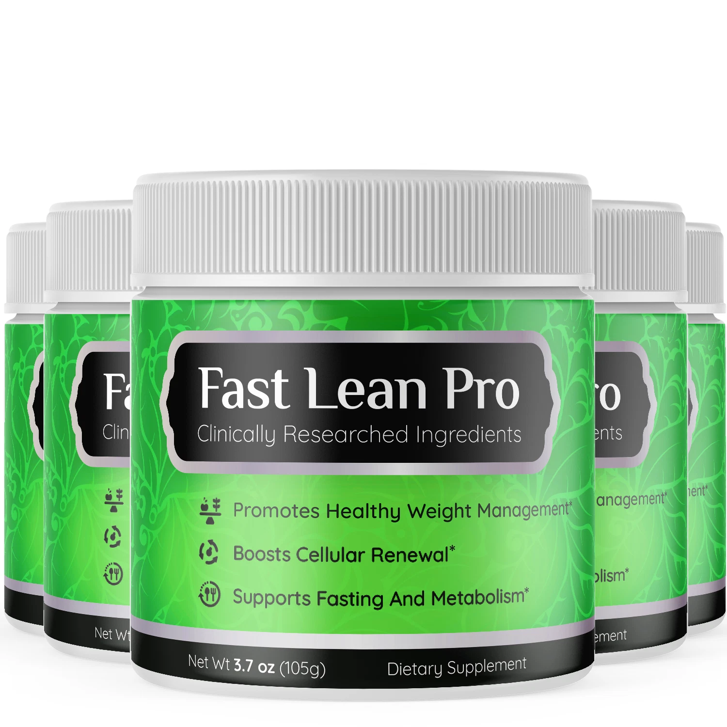 Fast Lean Pro Powder Weight Management Support Shake Support Metabolism (5 Pack)