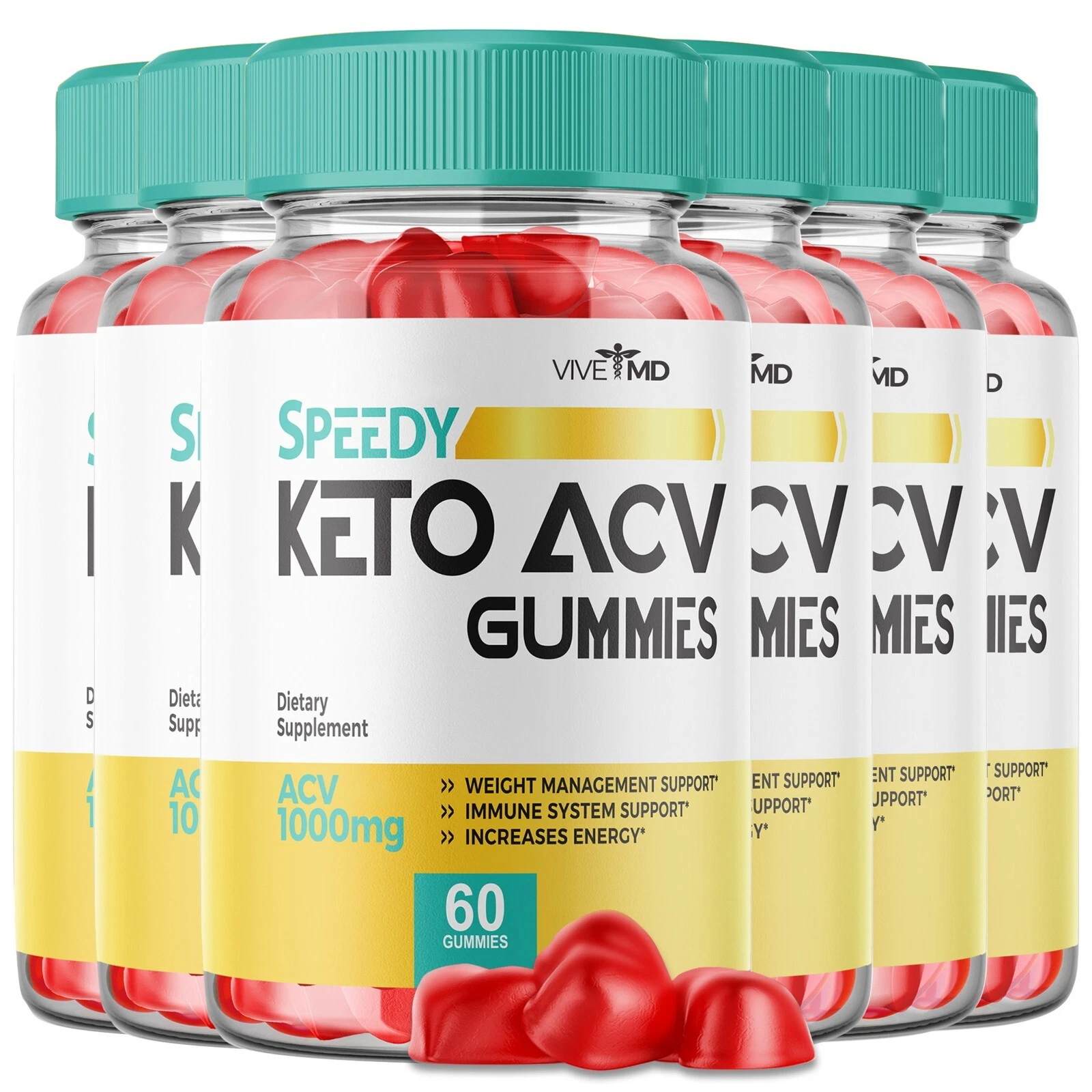 (5 Pack) Speedy Keto ACV Gummies, Speedy Keto Weight Loss (300 Gummies)