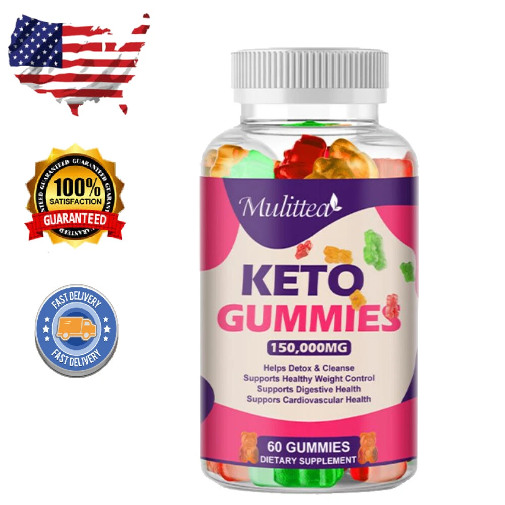 Mulittea ACV Keto Gummies 150000MG Apple Cider Vinegar Weight Loss 60 Gummy