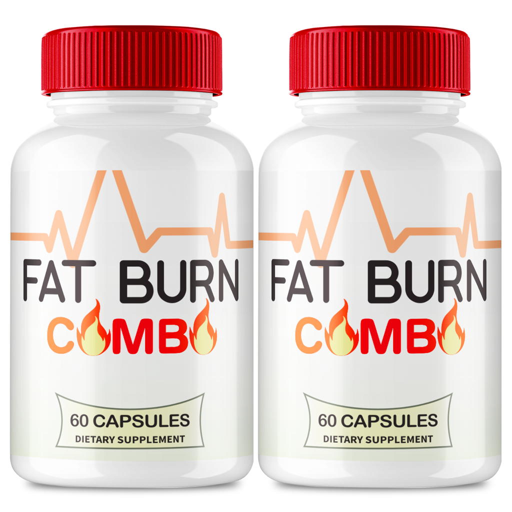 (2 Pack) Fat Burn Combo Weight Loss Capsules to Suppress Appetite & Boost Energy