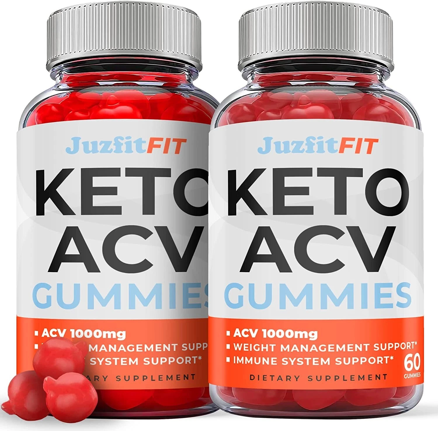 (2 Pack) Juzfit Keto Gummies - Juzfit Keto ACV Gummies For Weight Loss -120 Gums