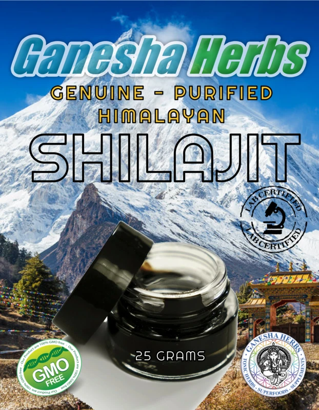 100% PURE SHILAJIT RESIN - CERTIFIED - ORGANIC HIMALAYAN SHILAJIT 25 GRAMS