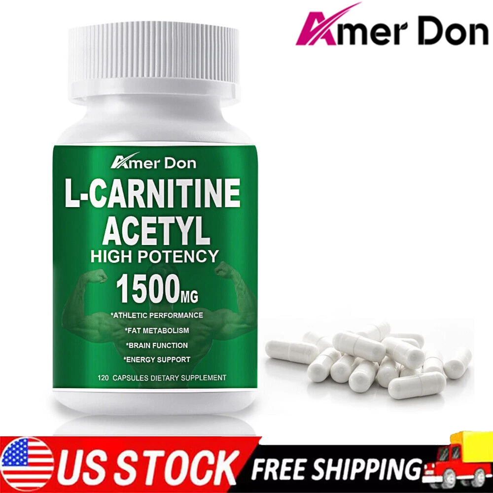ACETYL L-CARNITINE 1500mg TABLETS Nervous System Health Antioxidant 120 CAPSULES